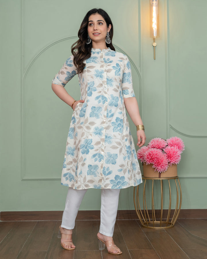 Neelam Grace A-LINE COTTON KURTA