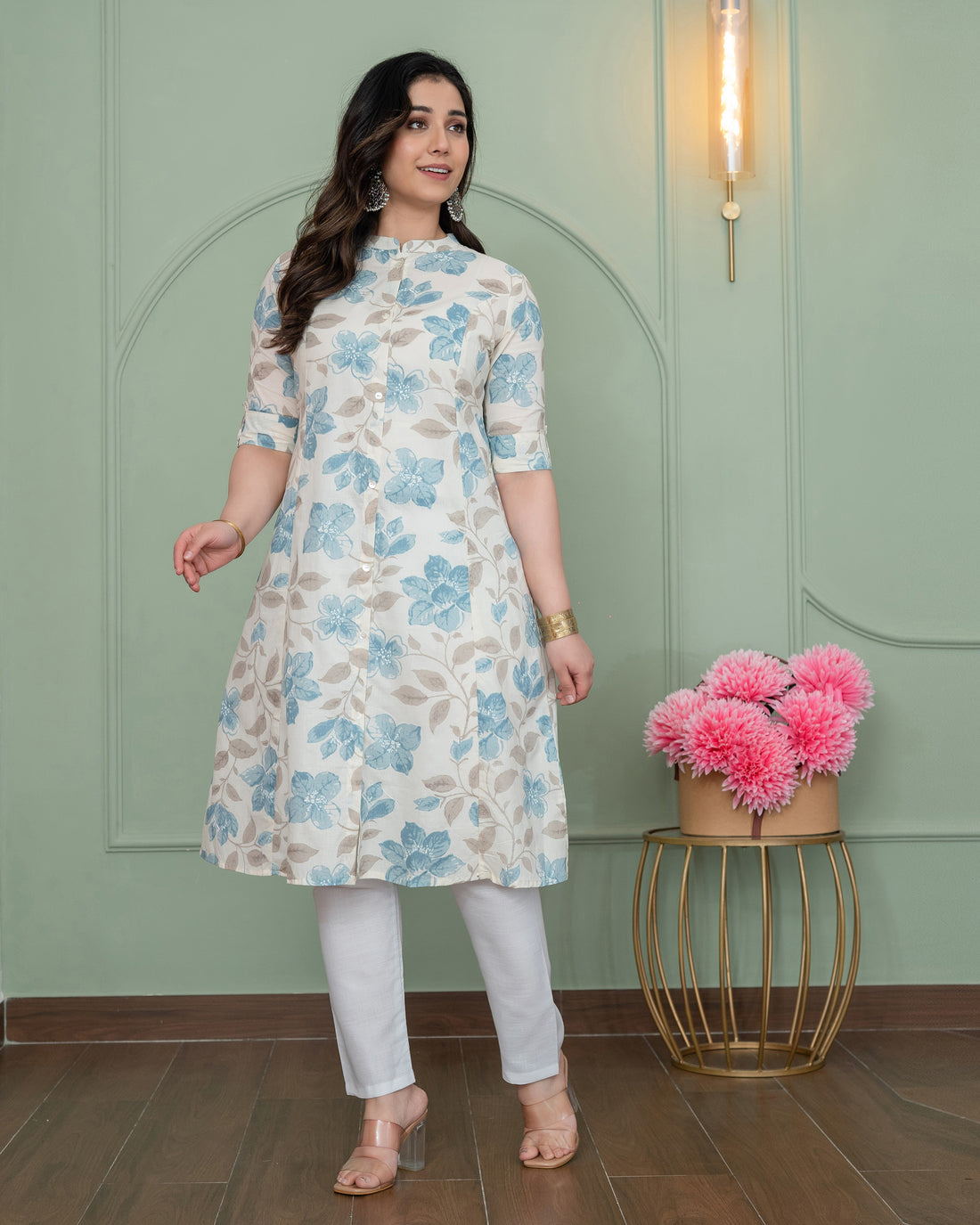 Neelam Grace A-LINE COTTON KURTA