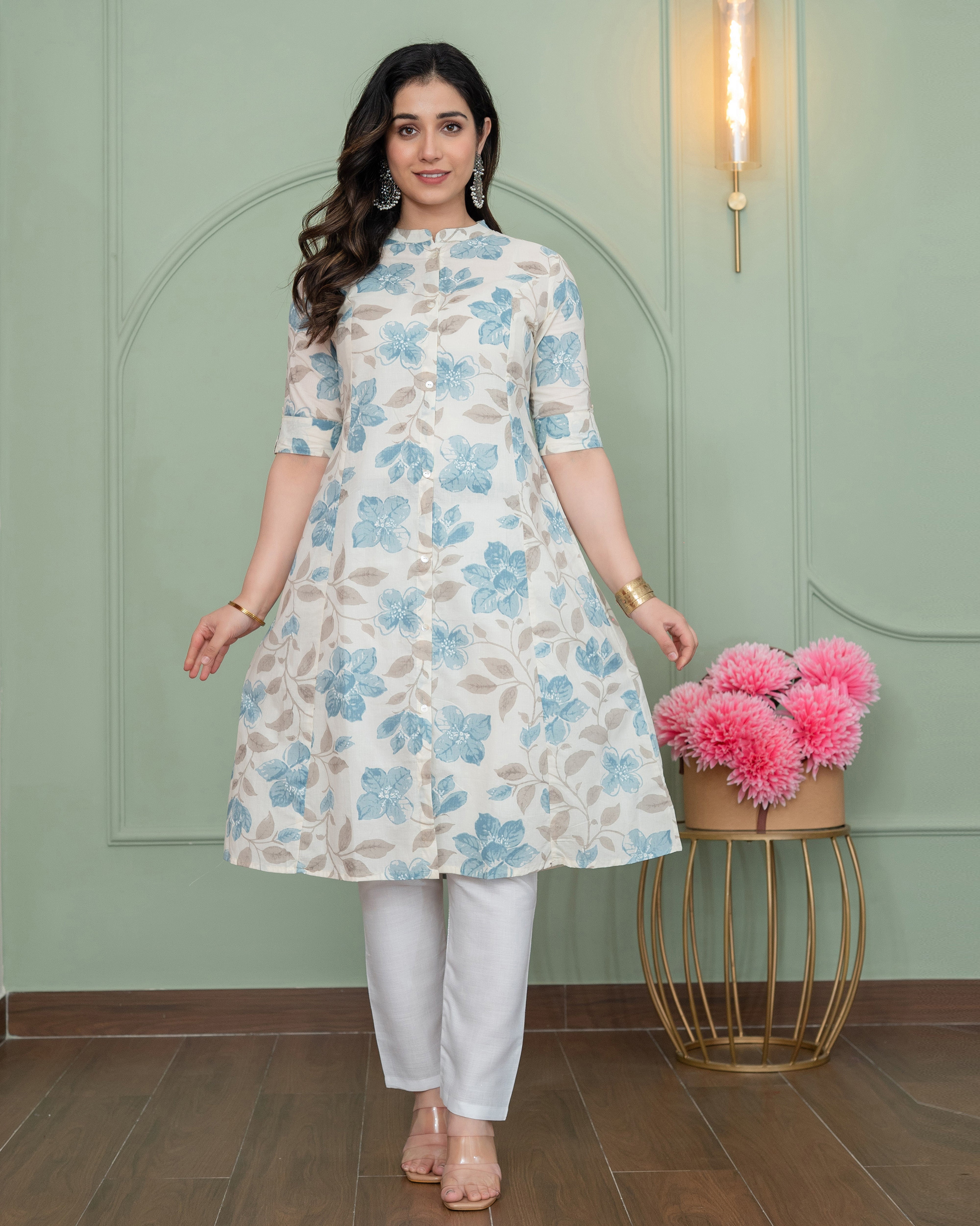 Neelam Grace A-LINE COTTON KURTA