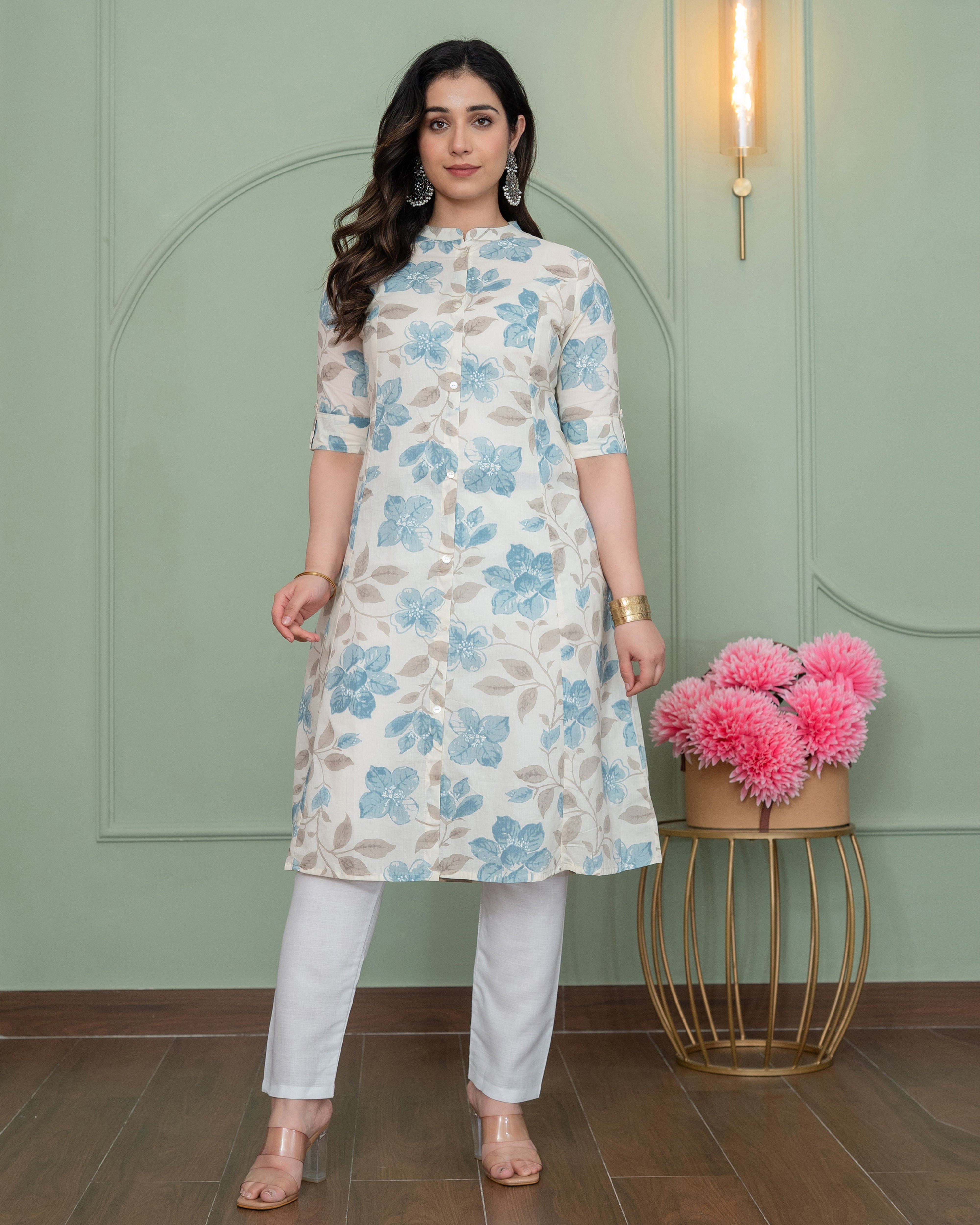 Neelam Grace A-LINE COTTON KURTA