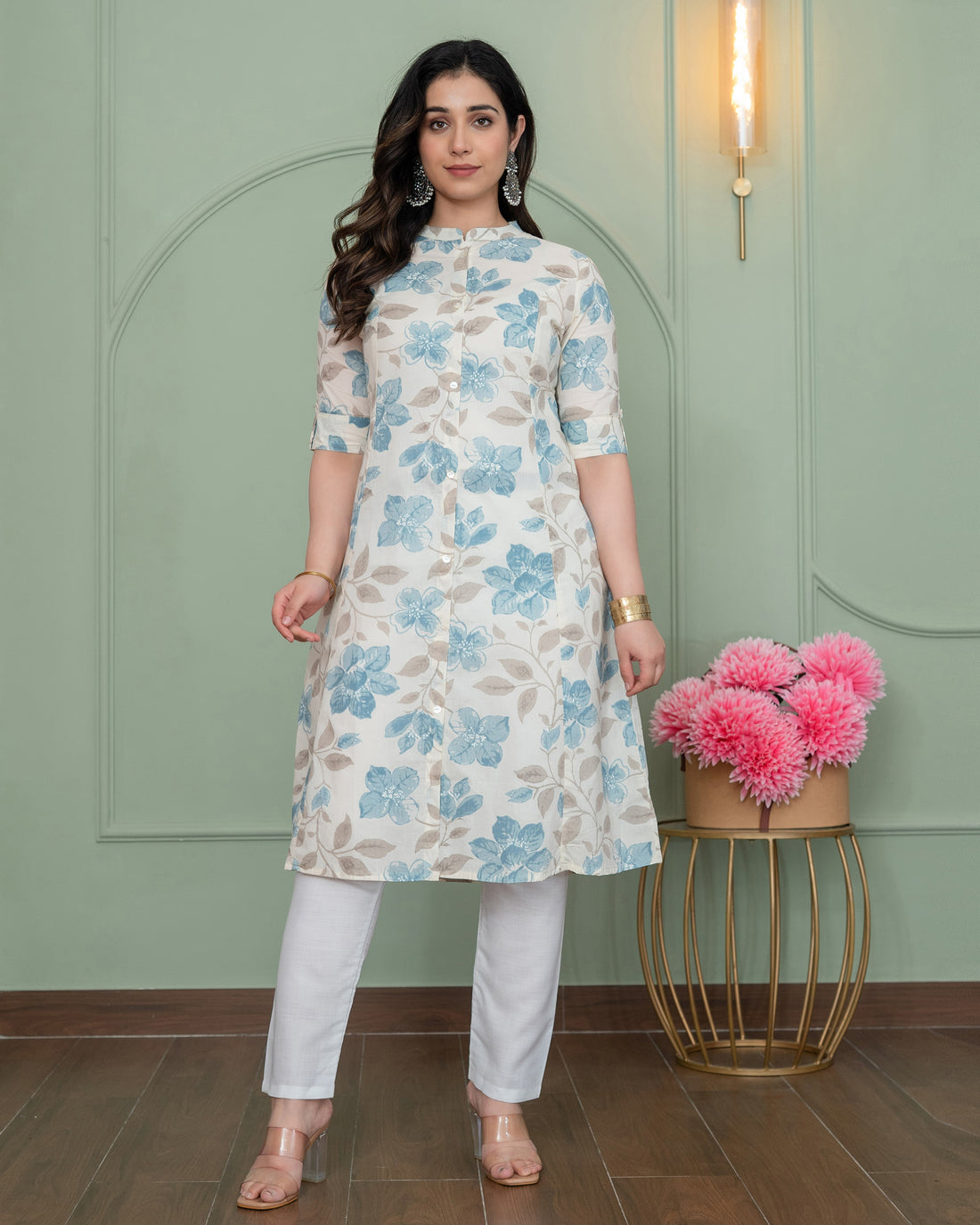 Neelam Grace A-LINE COTTON KURTA
