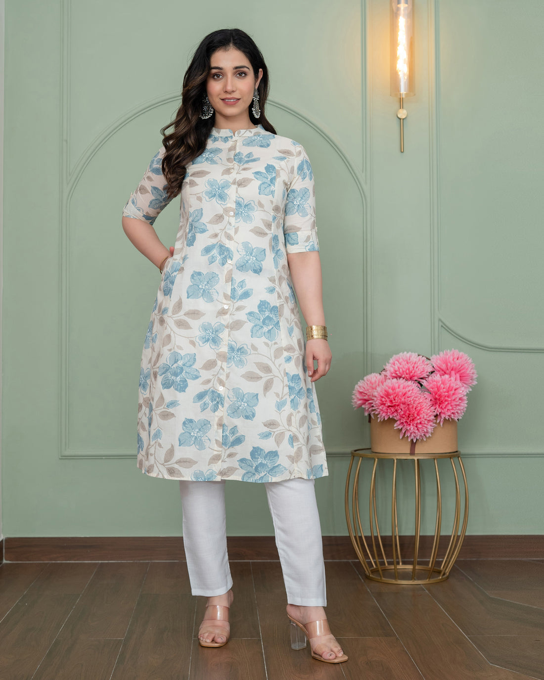 Neelam Grace A-LINE COTTON KURTA