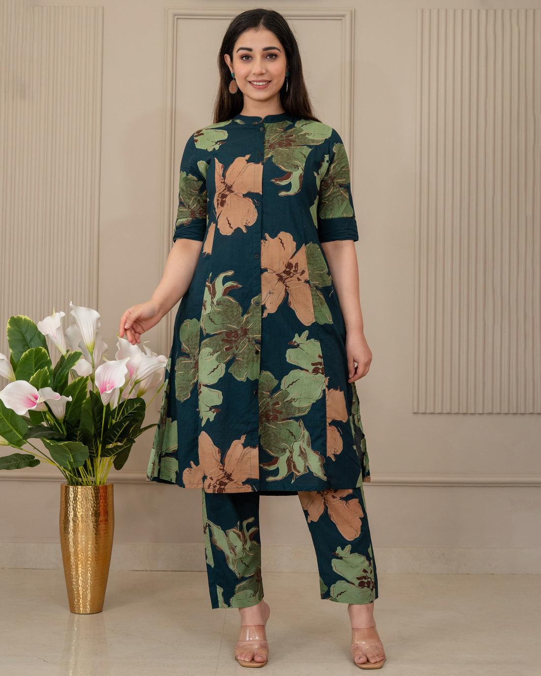 ARANYA LUXE COTTON A-LINE CO-ORD SET