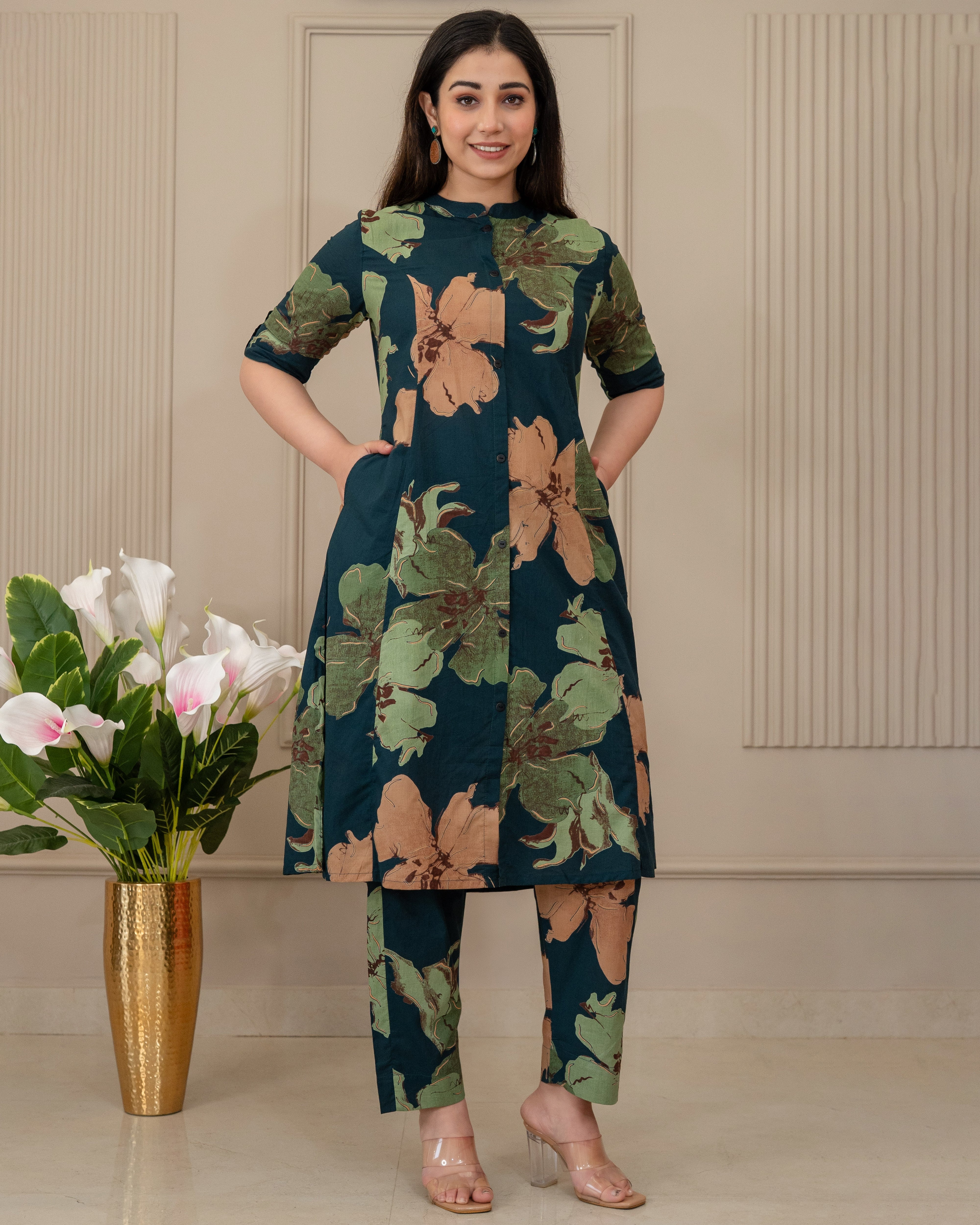 ARANYA LUXE COTTON A-LINE CO-ORD SET