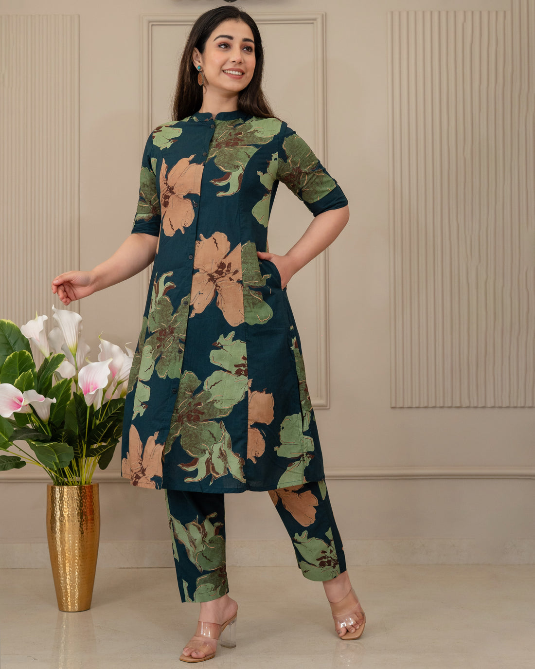 ARANYA LUXE COTTON A-LINE CO-ORD SET