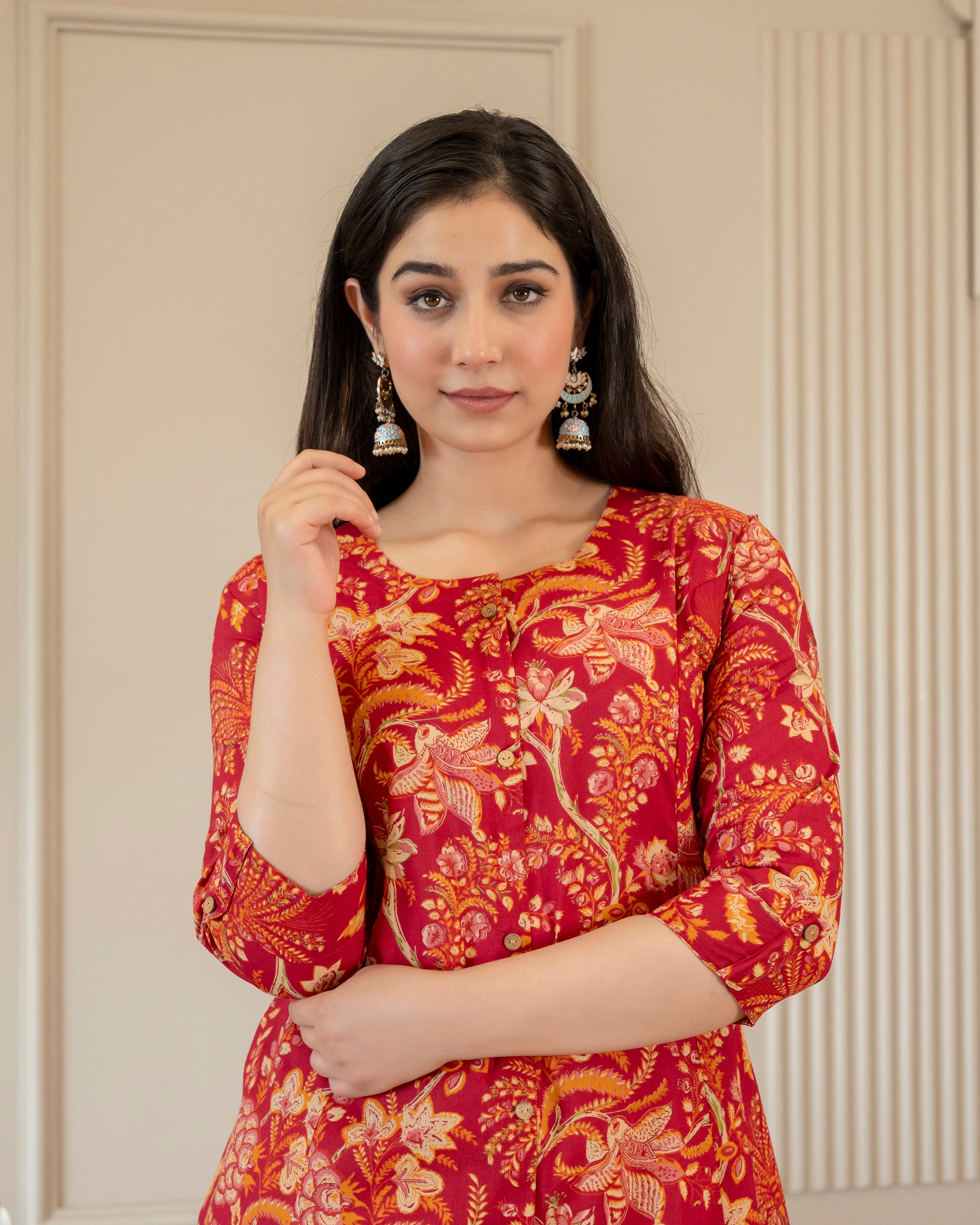 Roopanjali Pure Cotton A-Line Kurti