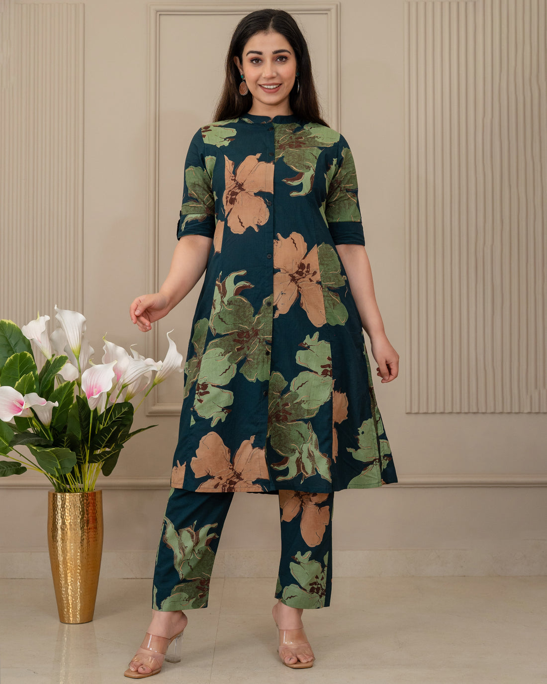 ARANYA LUXE COTTON A-LINE CO-ORD SET