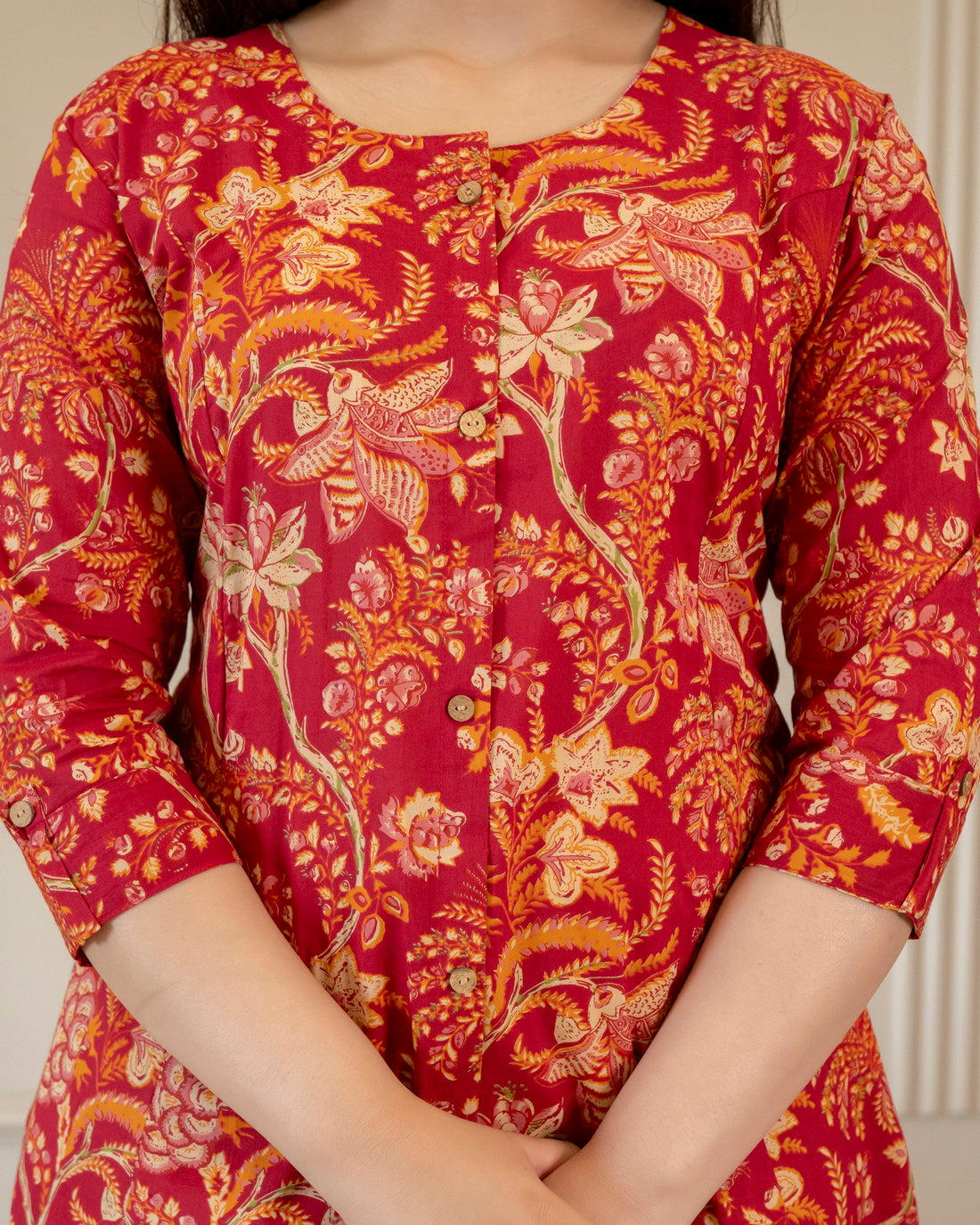 Roopanjali Pure Cotton A-Line Kurti