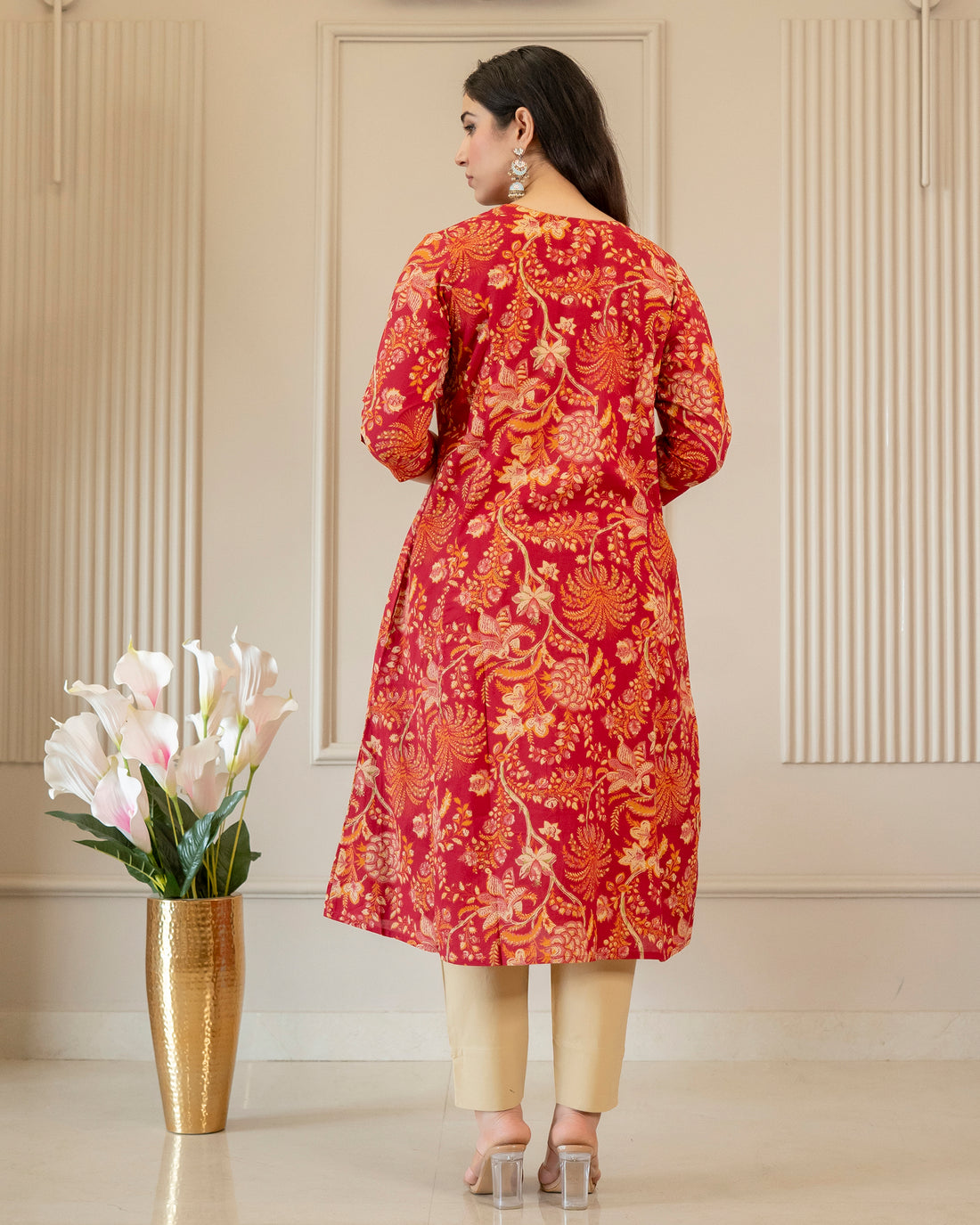 Roopanjali Pure Cotton A-Line Kurti