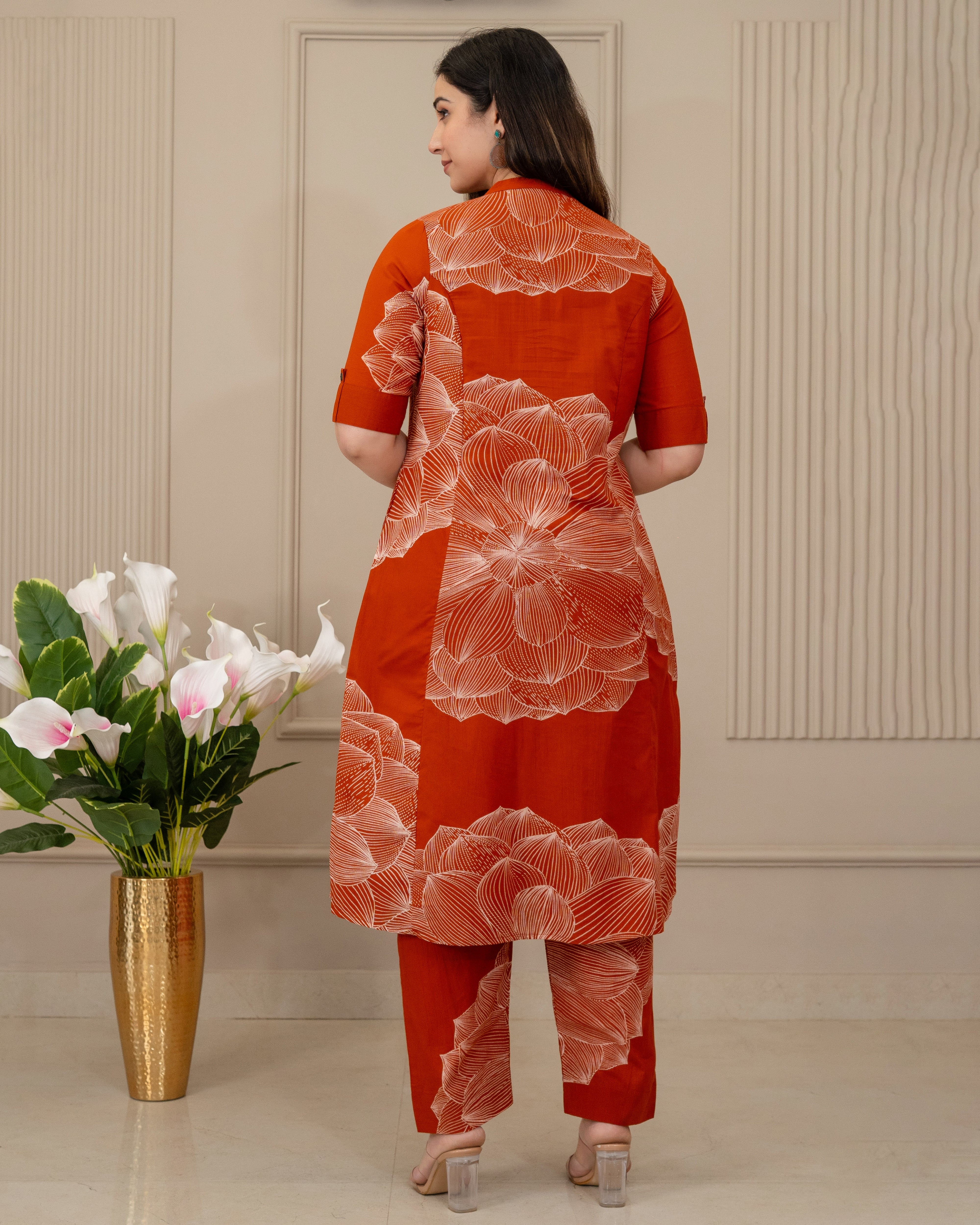 KESARI VANA COTTON A-LINE CO-ORD SET