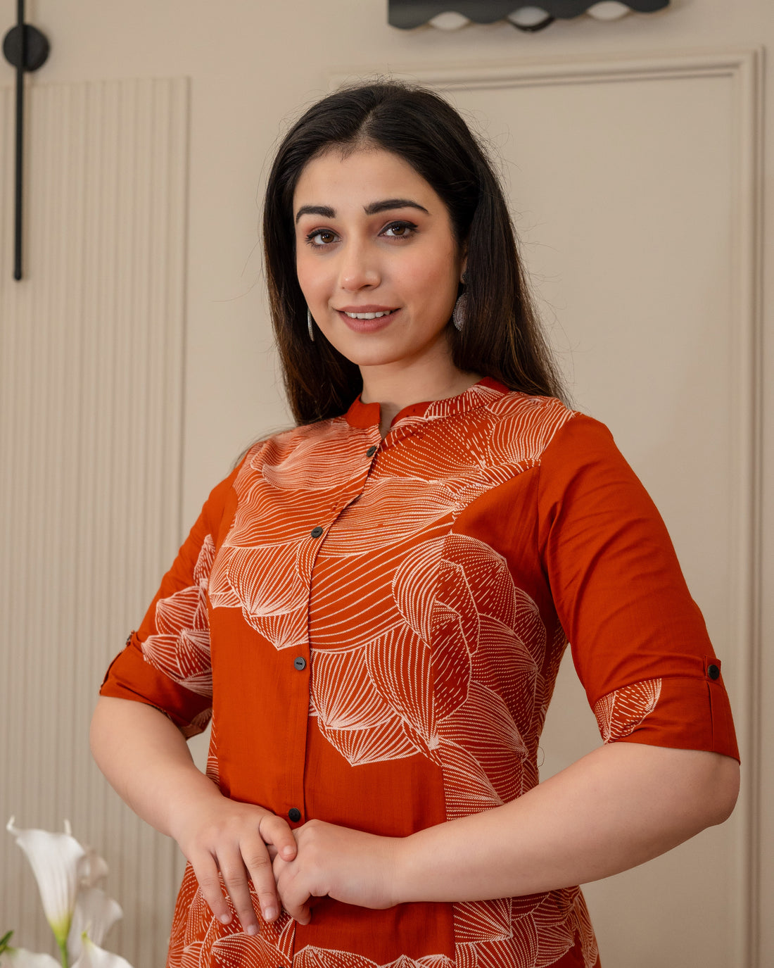 KESARI VANA COTTON A-LINE CO-ORD SET