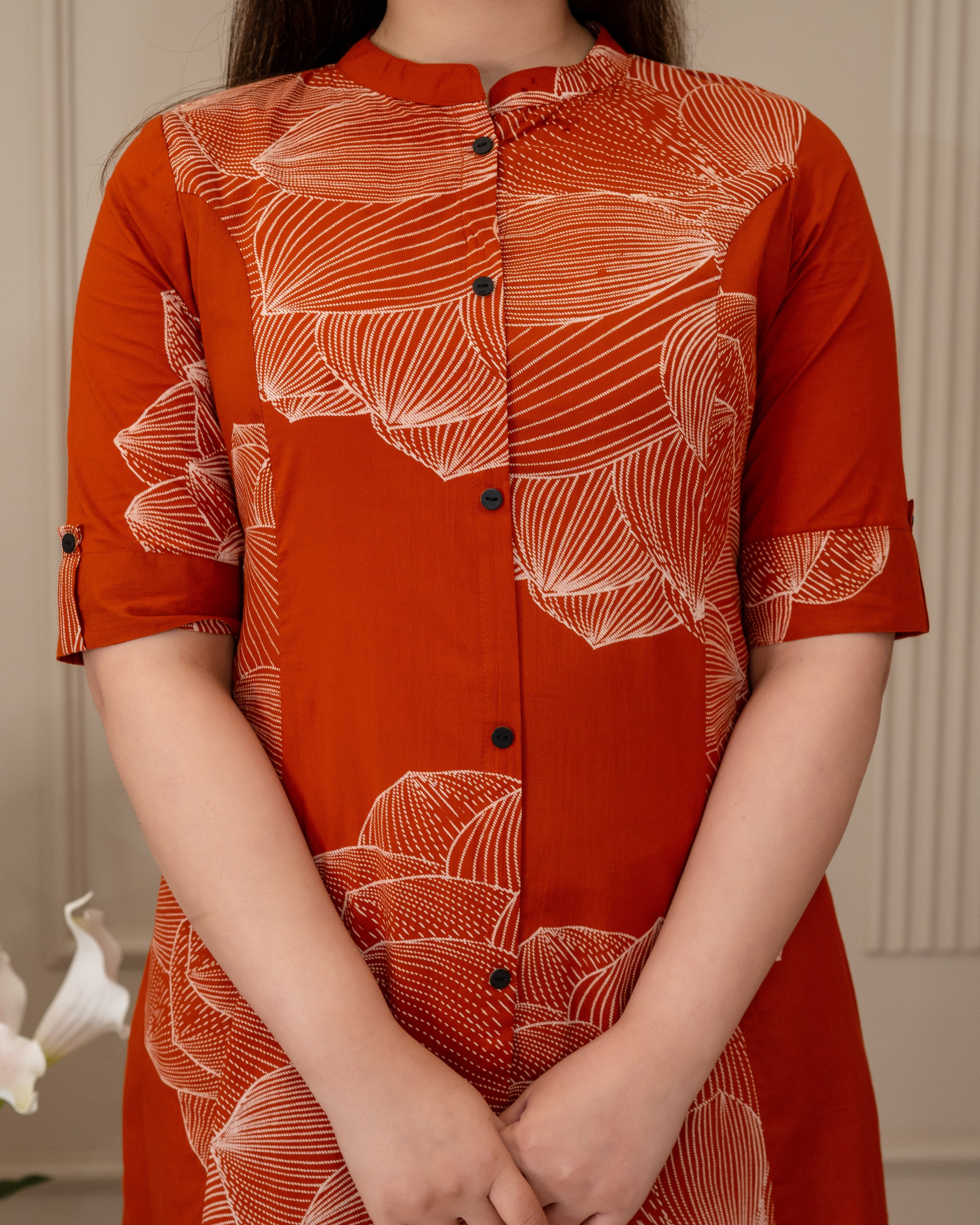 KESARI VANA COTTON A-LINE CO-ORD SET