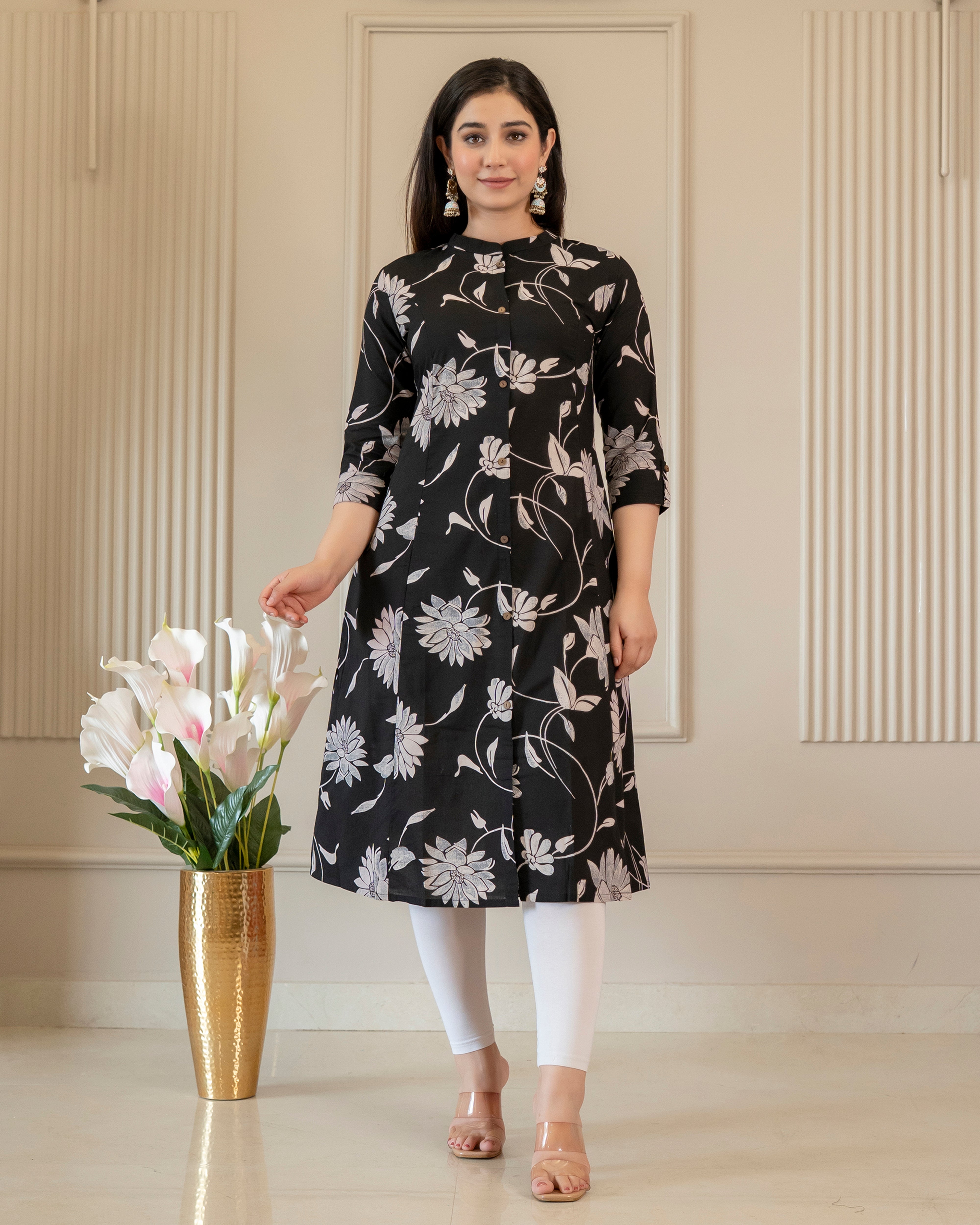 Shyamali Pure Cotton A-Line Kurti
