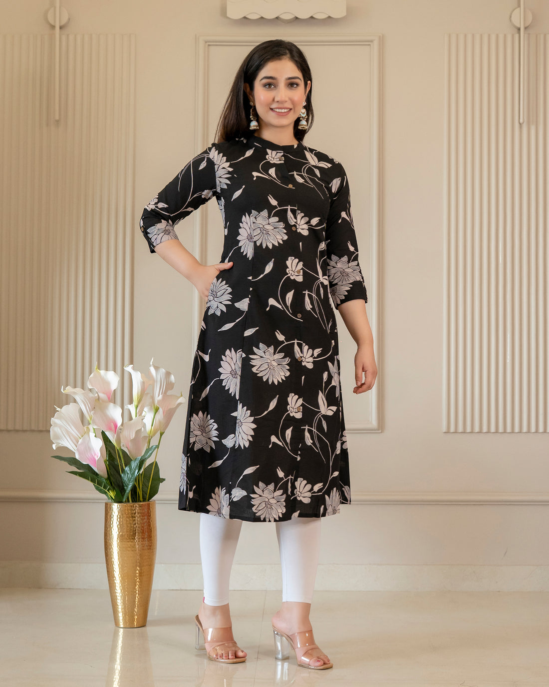 Shyamali Pure Cotton A-Line Kurti