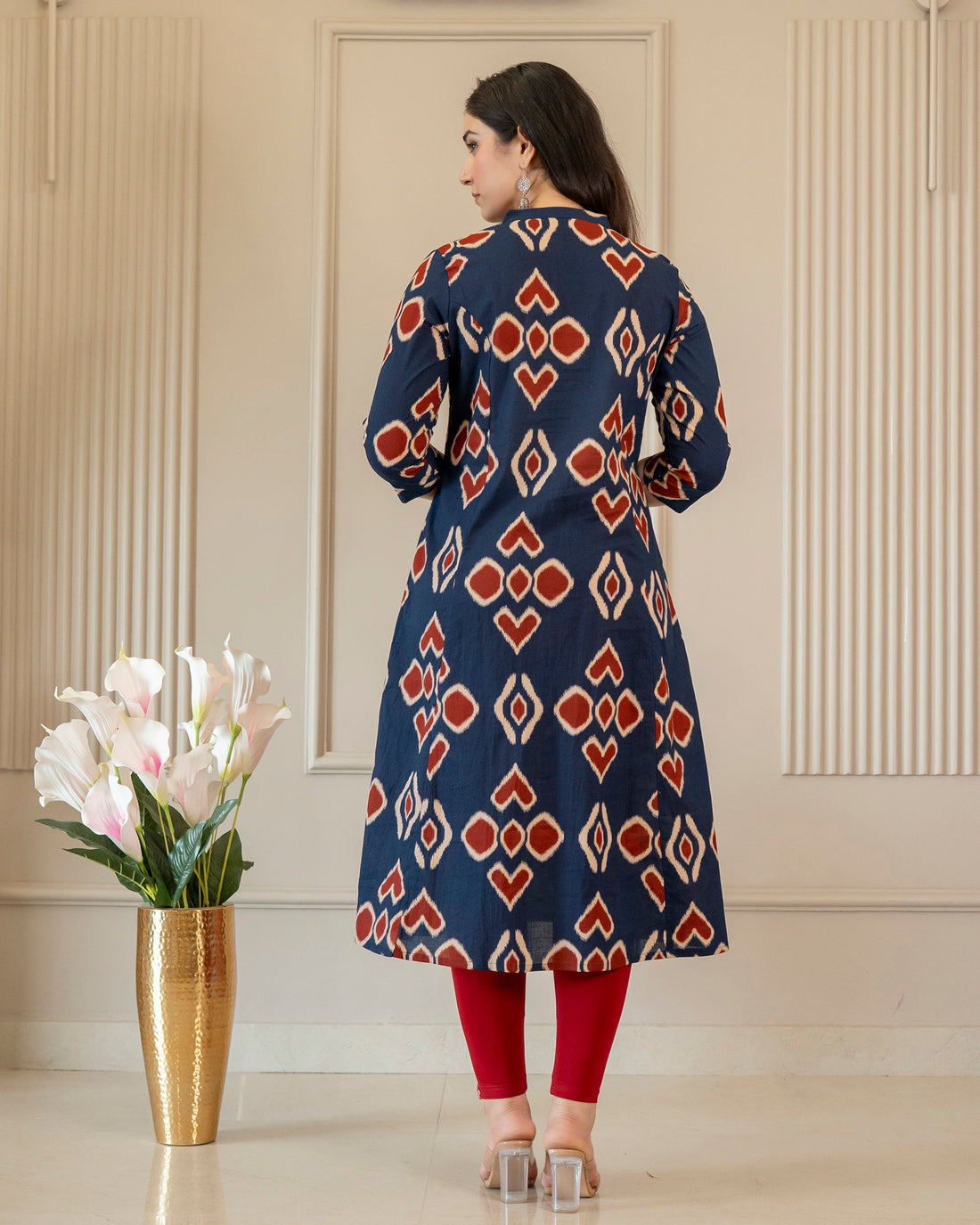 Nilakshi Pure Cotton A-Line Kurti