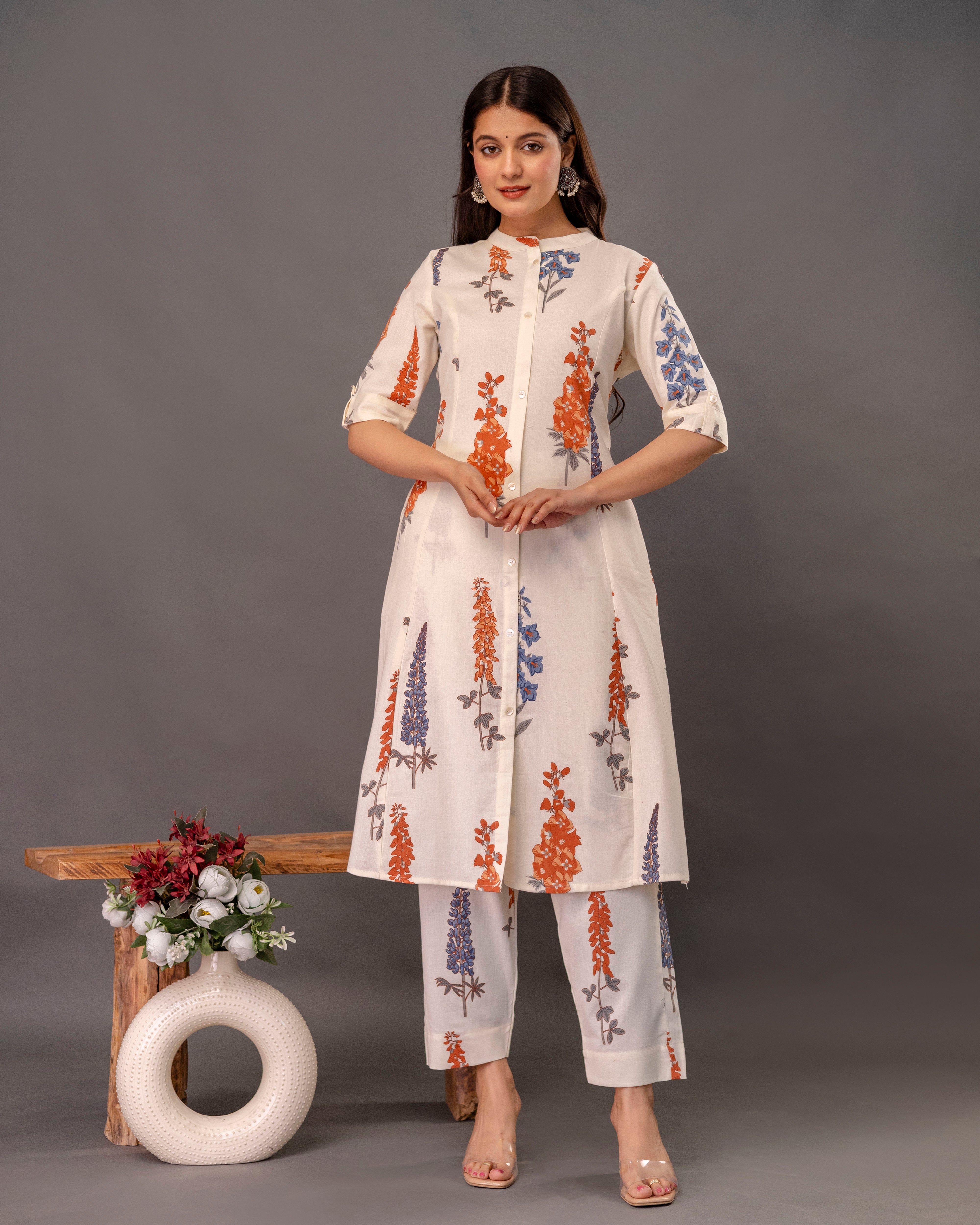 GULVASANT COTTON A-LINE CO-ORD SET