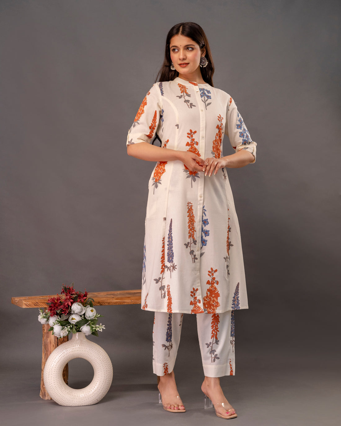 GULVASANT COTTON A-LINE CO-ORD SET