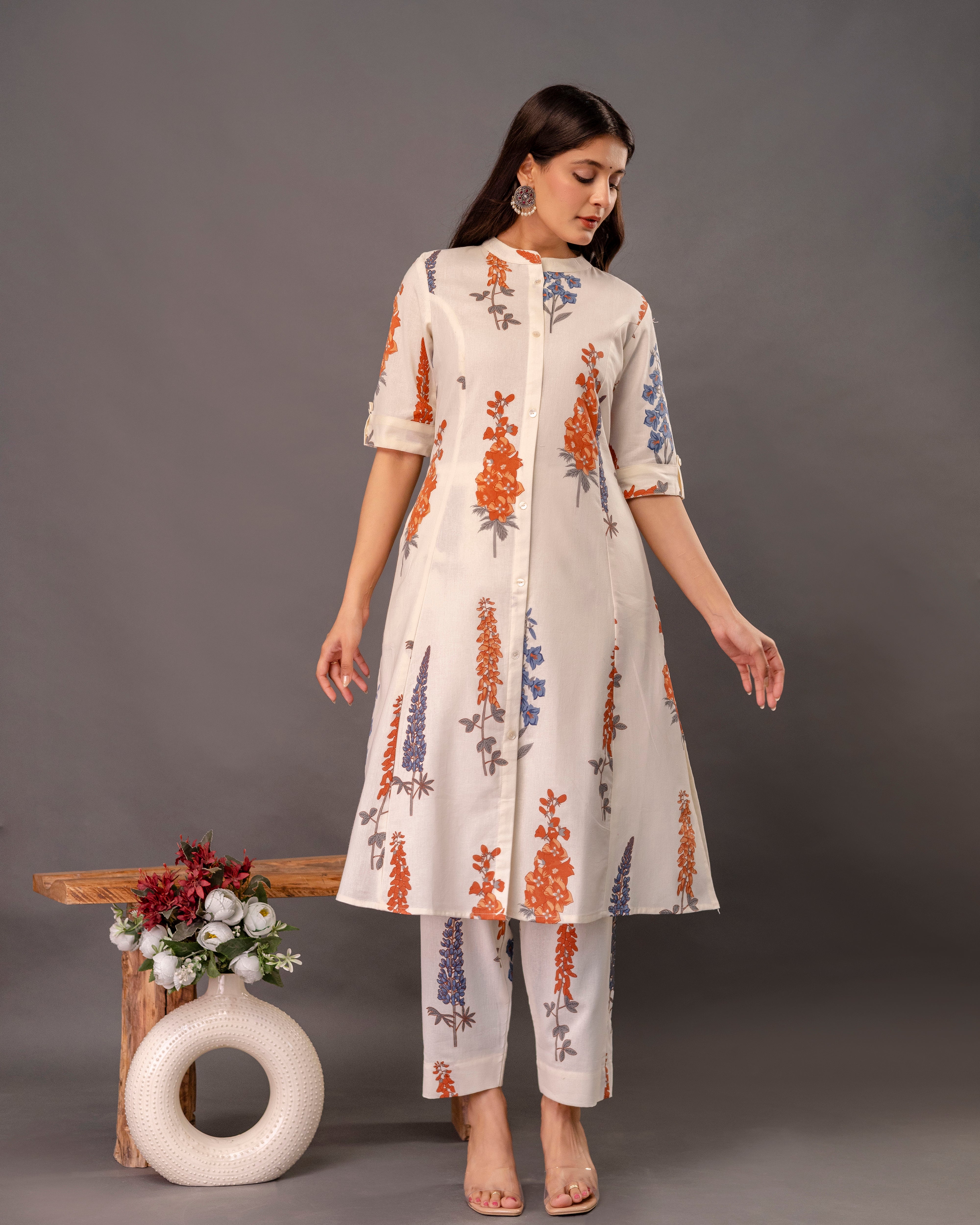 GULVASANT COTTON A-LINE CO-ORD SET