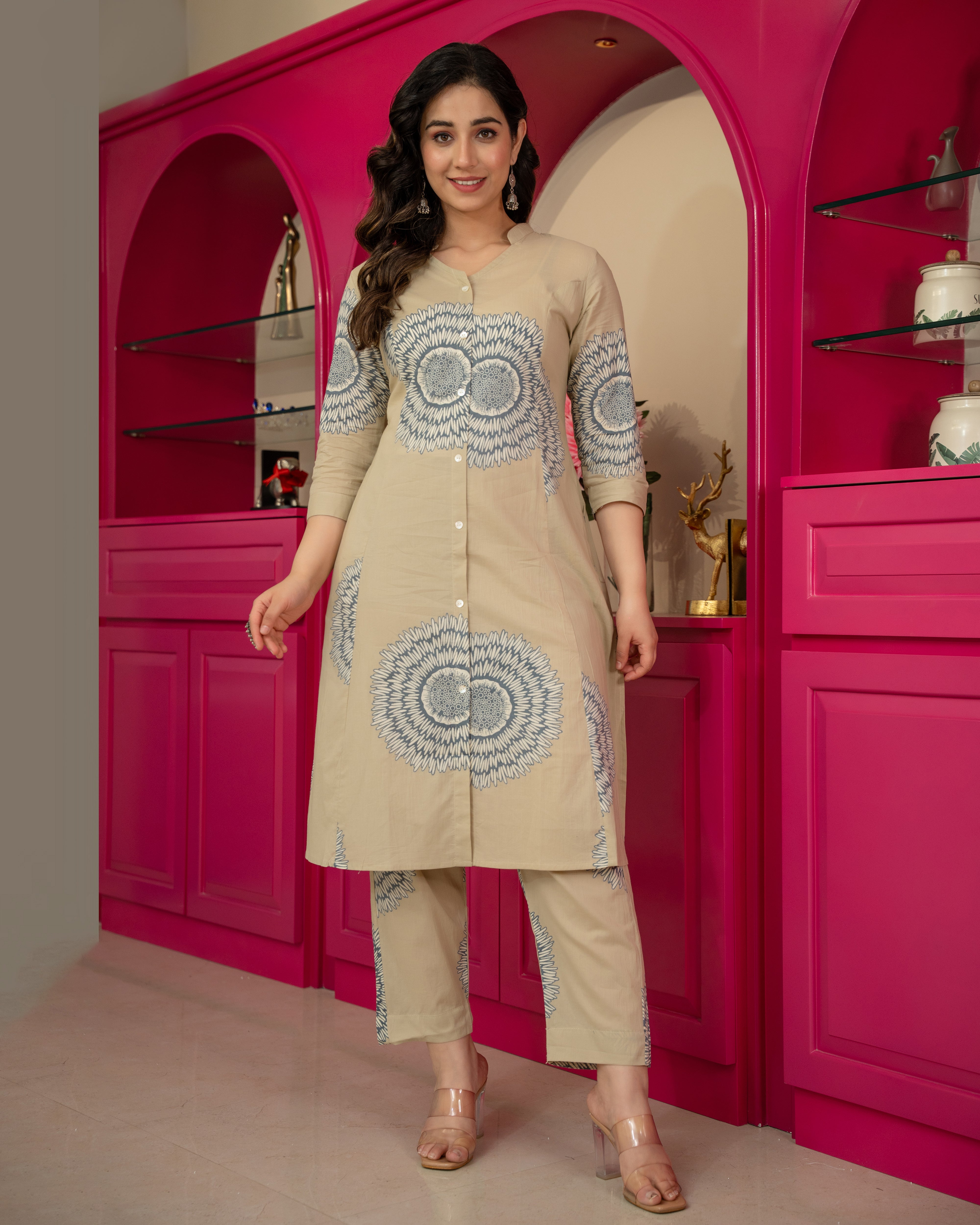 ANAYA BLOOM COTTON A-LINE CO-ORD SET