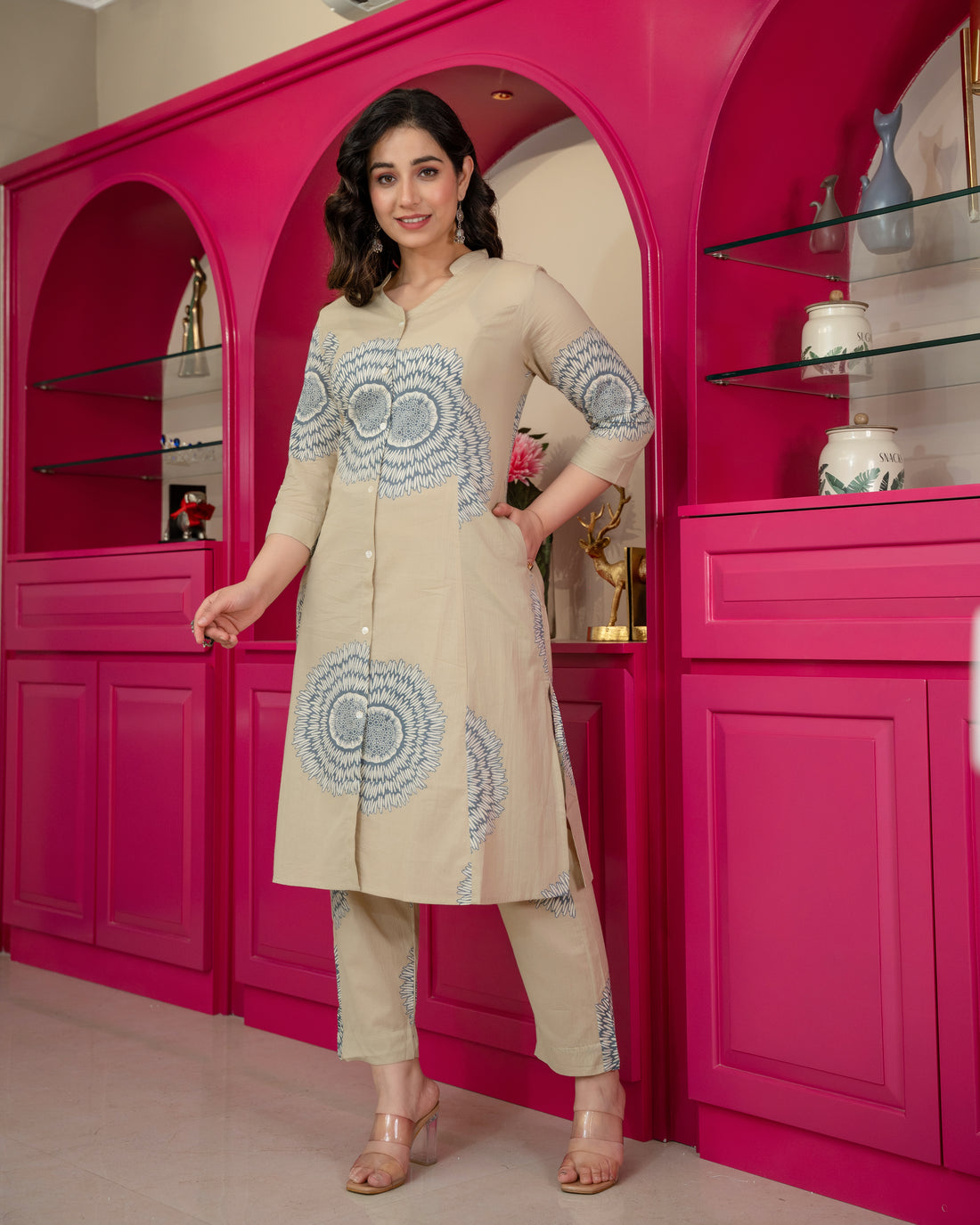 ANAYA BLOOM COTTON A-LINE CO-ORD SET