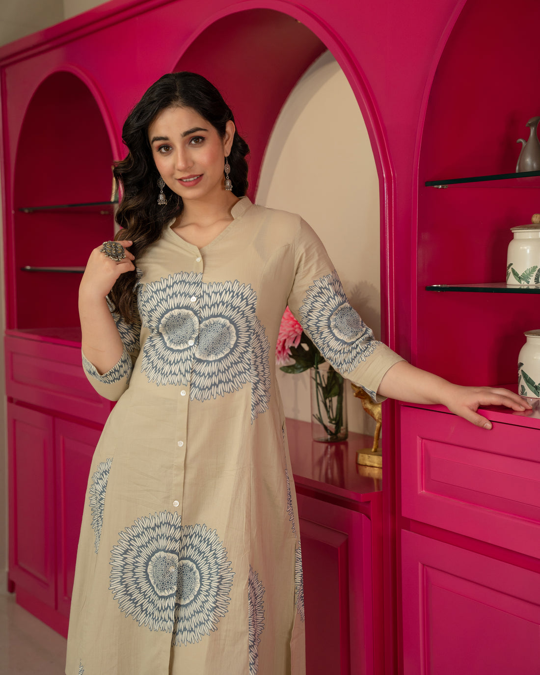 ANAYA BLOOM COTTON A-LINE CO-ORD SET