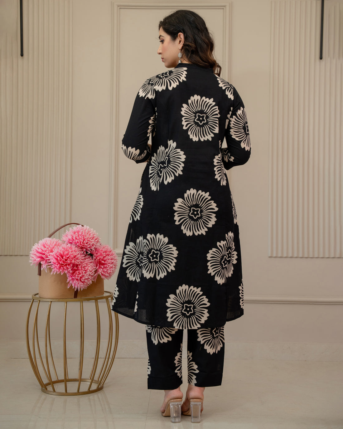 CHANDRA PHOOL COTTON A-LINE CO-ORD SET