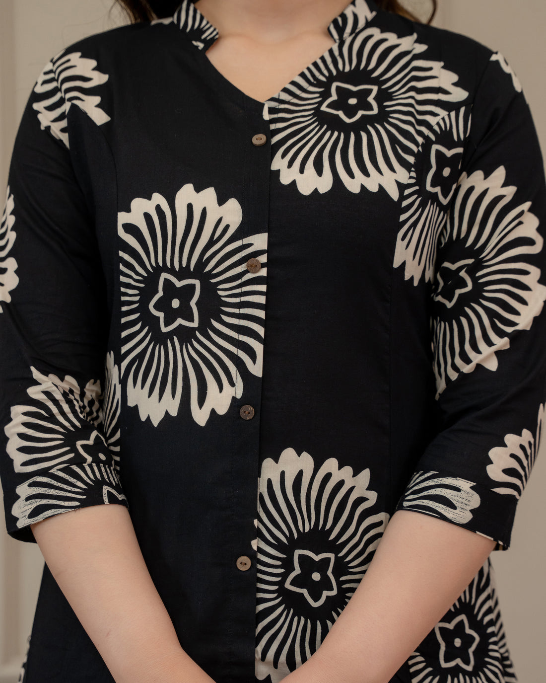 CHANDRA PHOOL COTTON A-LINE CO-ORD SET