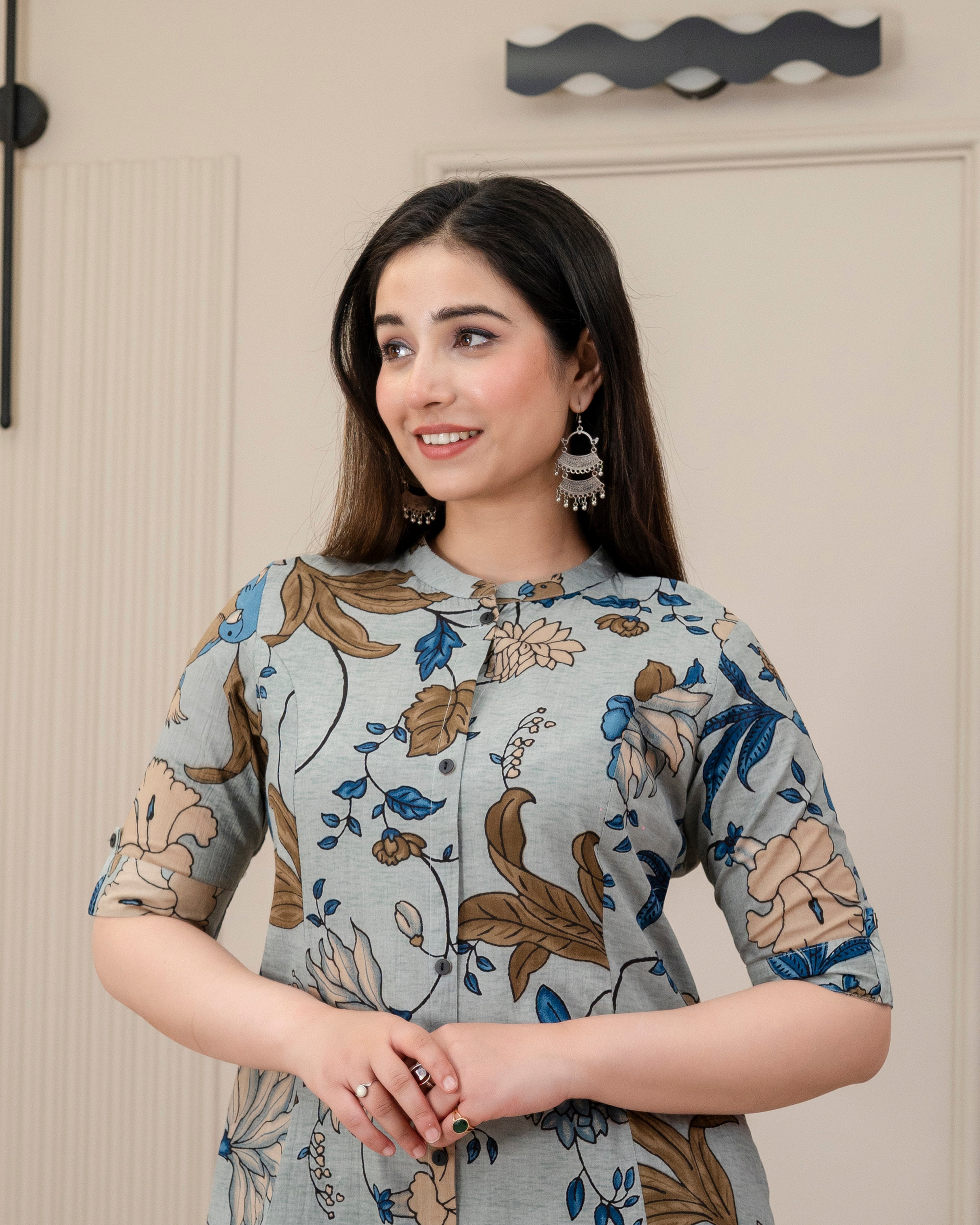 PUSHPANJALI COTTON A-LINE CO-ORD SET