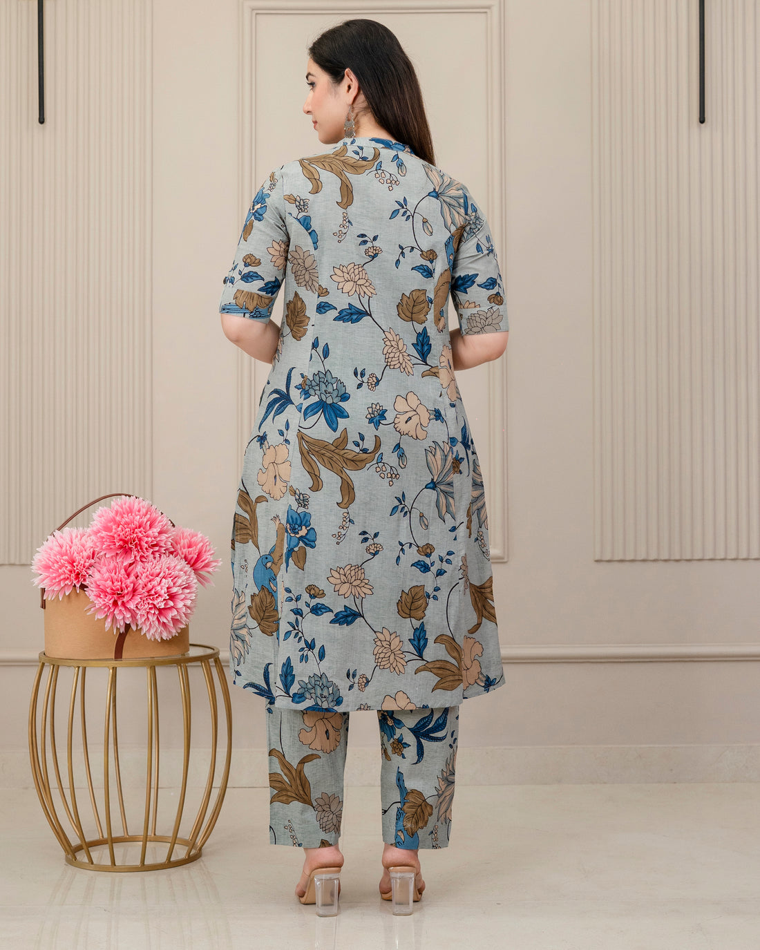 PUSHPANJALI COTTON A-LINE CO-ORD SET