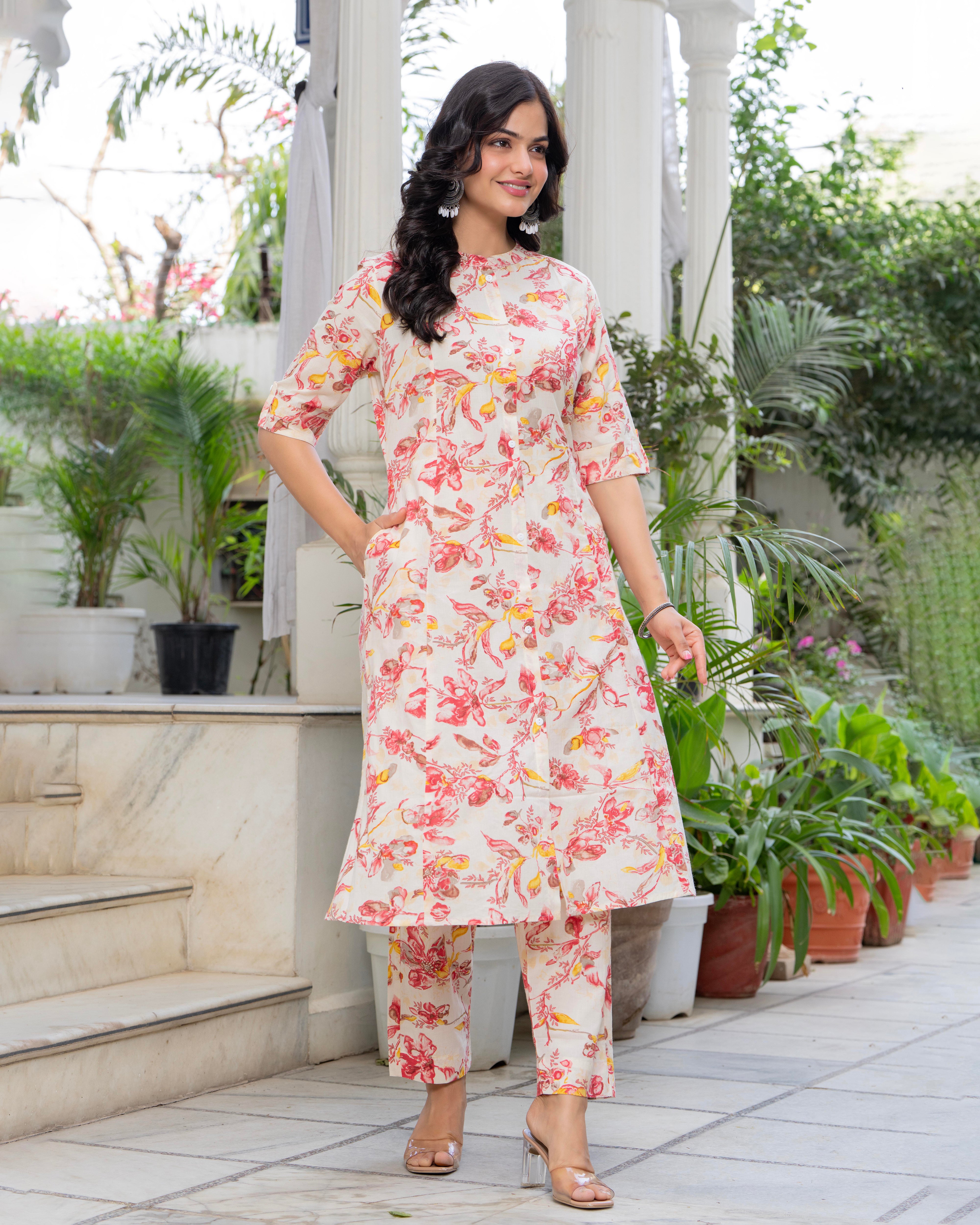 VASANTIKA COTTON A-LINE CO-ORD SET