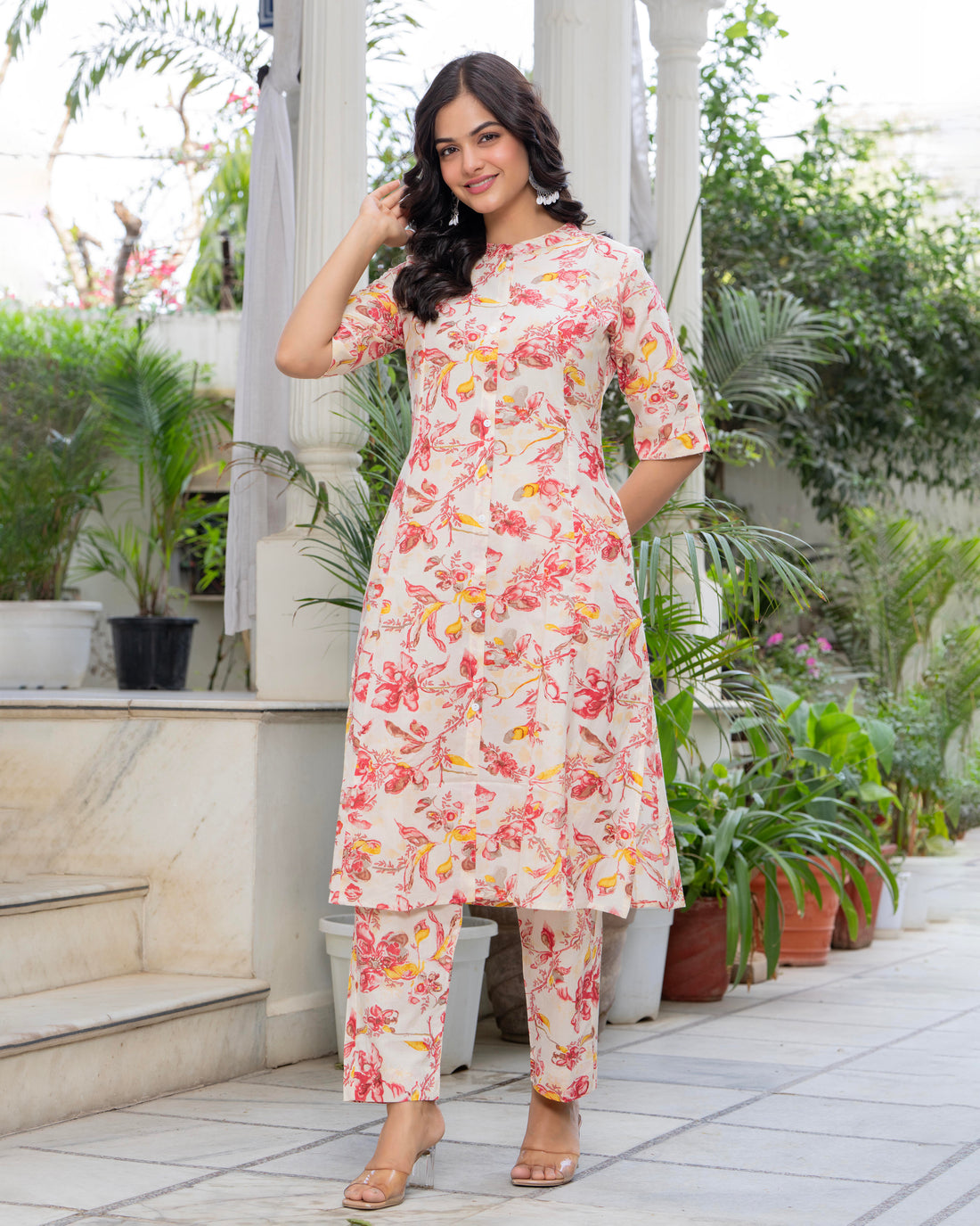 VASANTIKA COTTON A-LINE CO-ORD SET