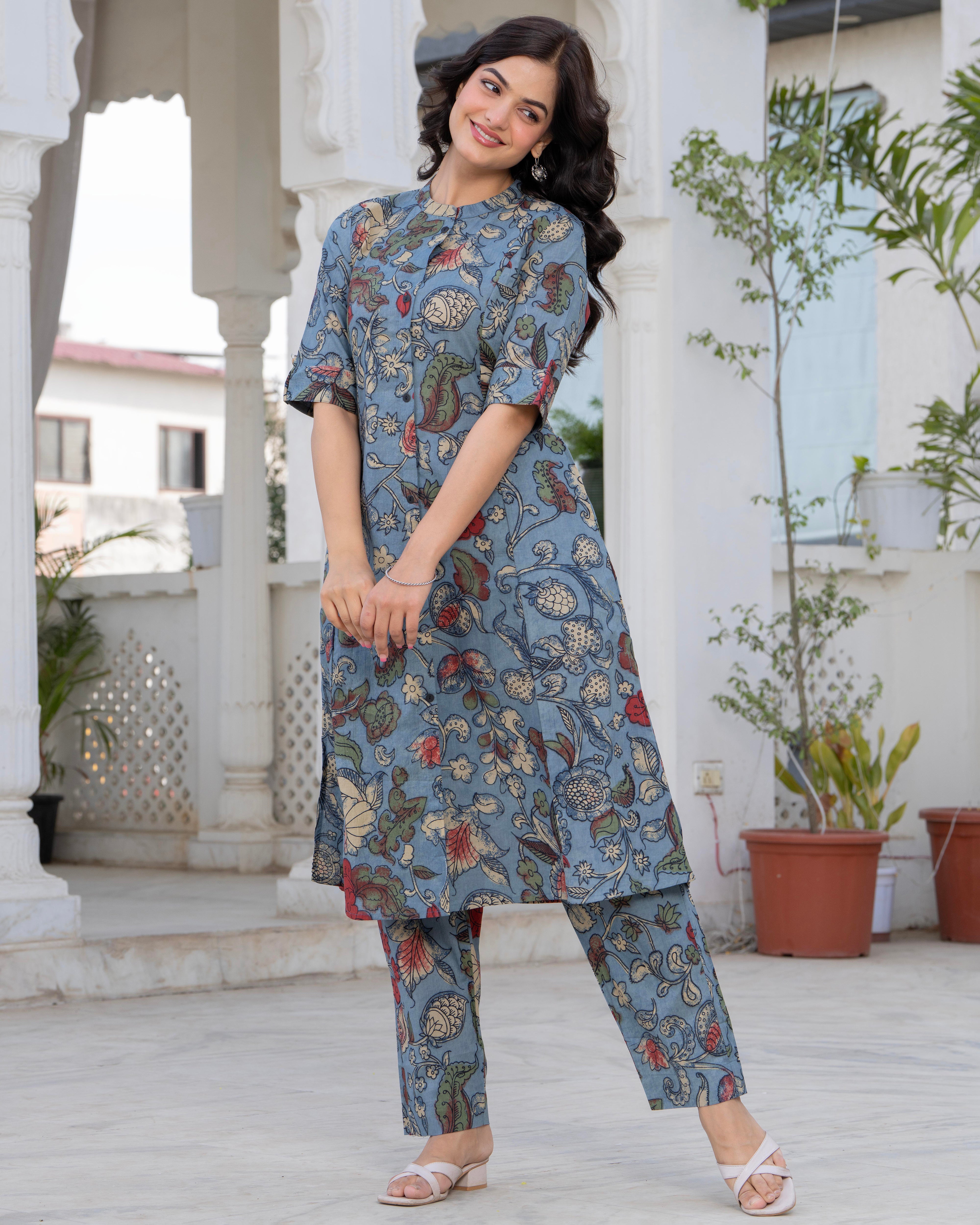 NEELANJANA COTTON A-LINE CO-ORD SET