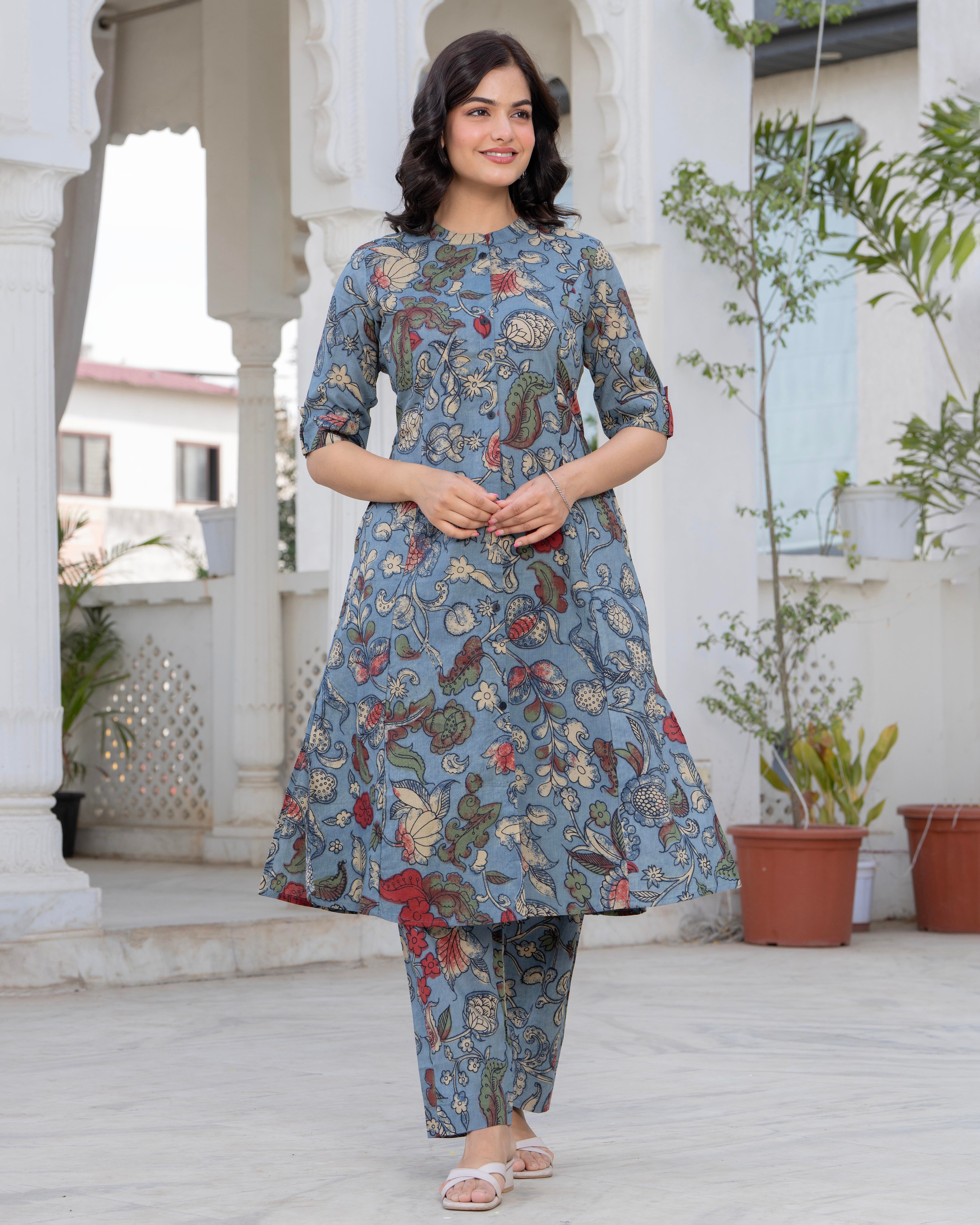 NEELANJANA COTTON A-LINE CO-ORD SET