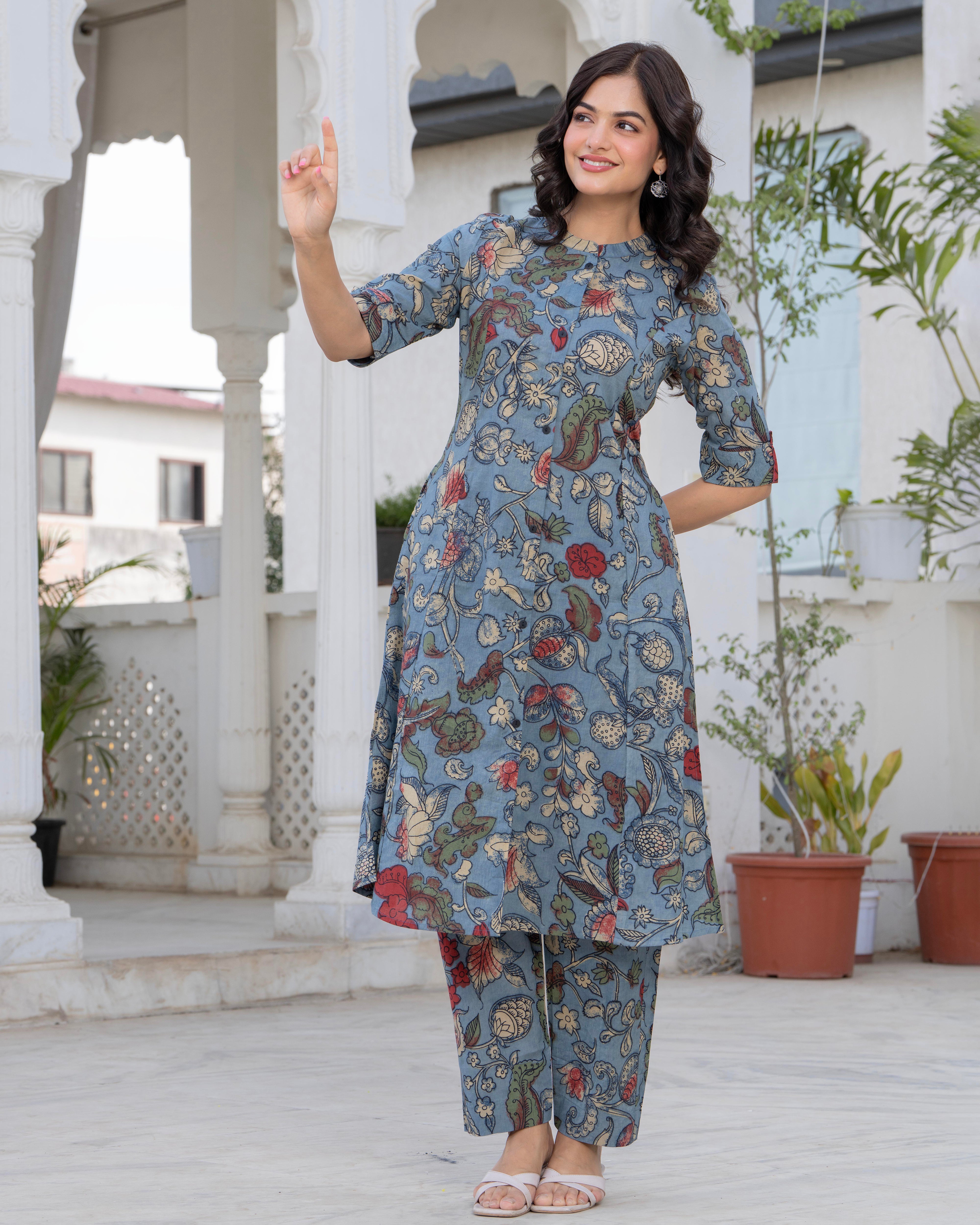 NEELANJANA COTTON A-LINE CO-ORD SET