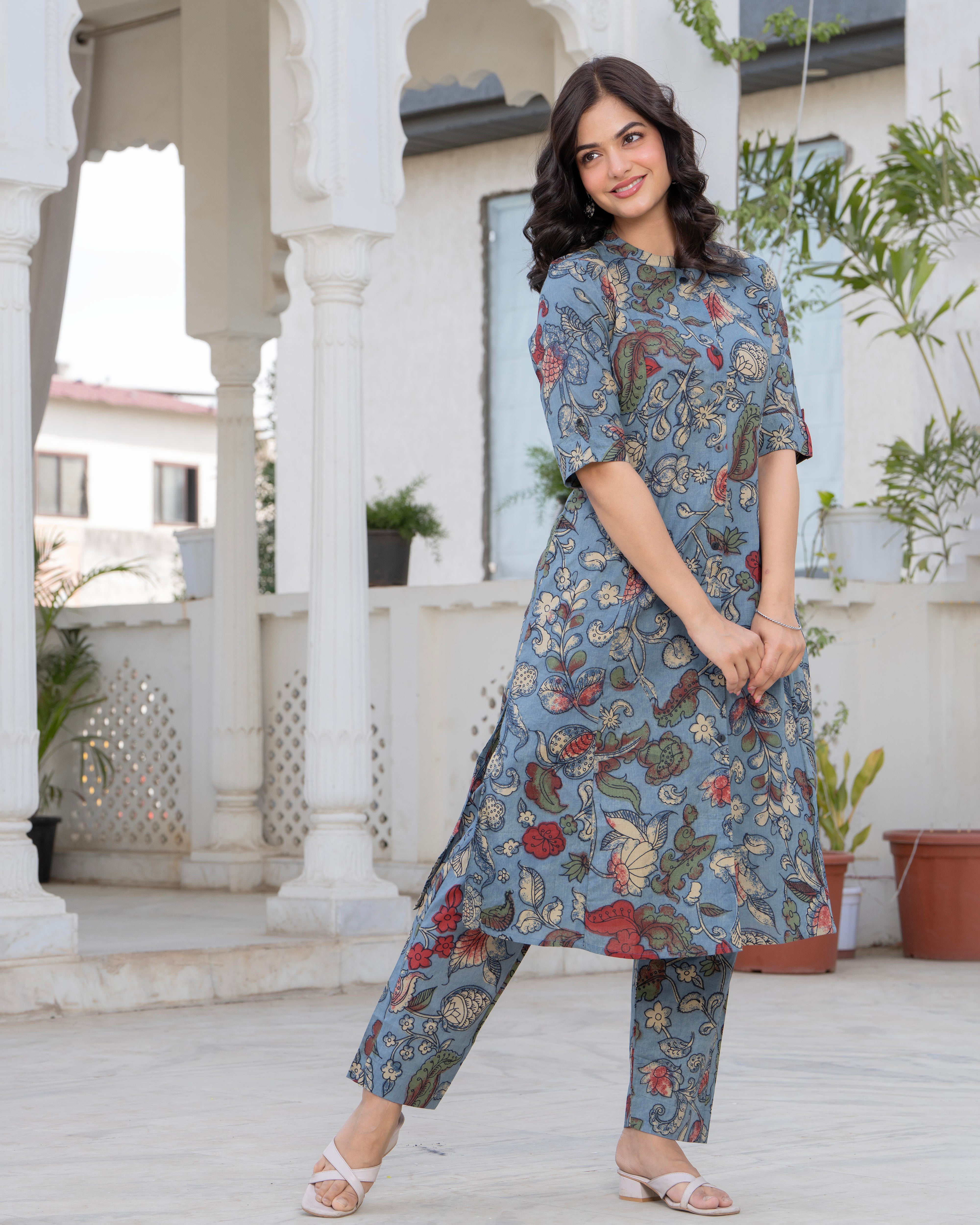 NEELANJANA COTTON A-LINE CO-ORD SET