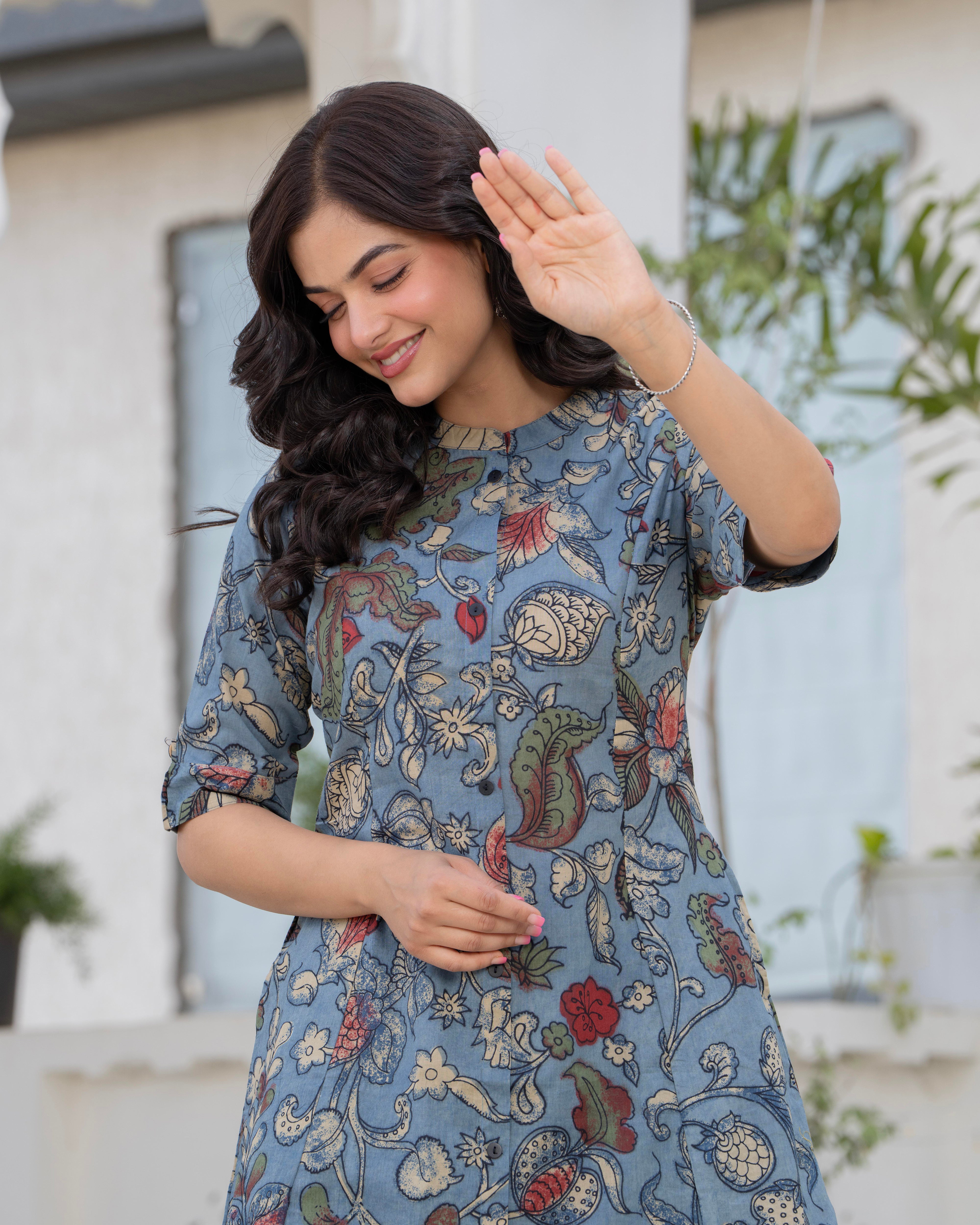 NEELANJANA COTTON A-LINE CO-ORD SET