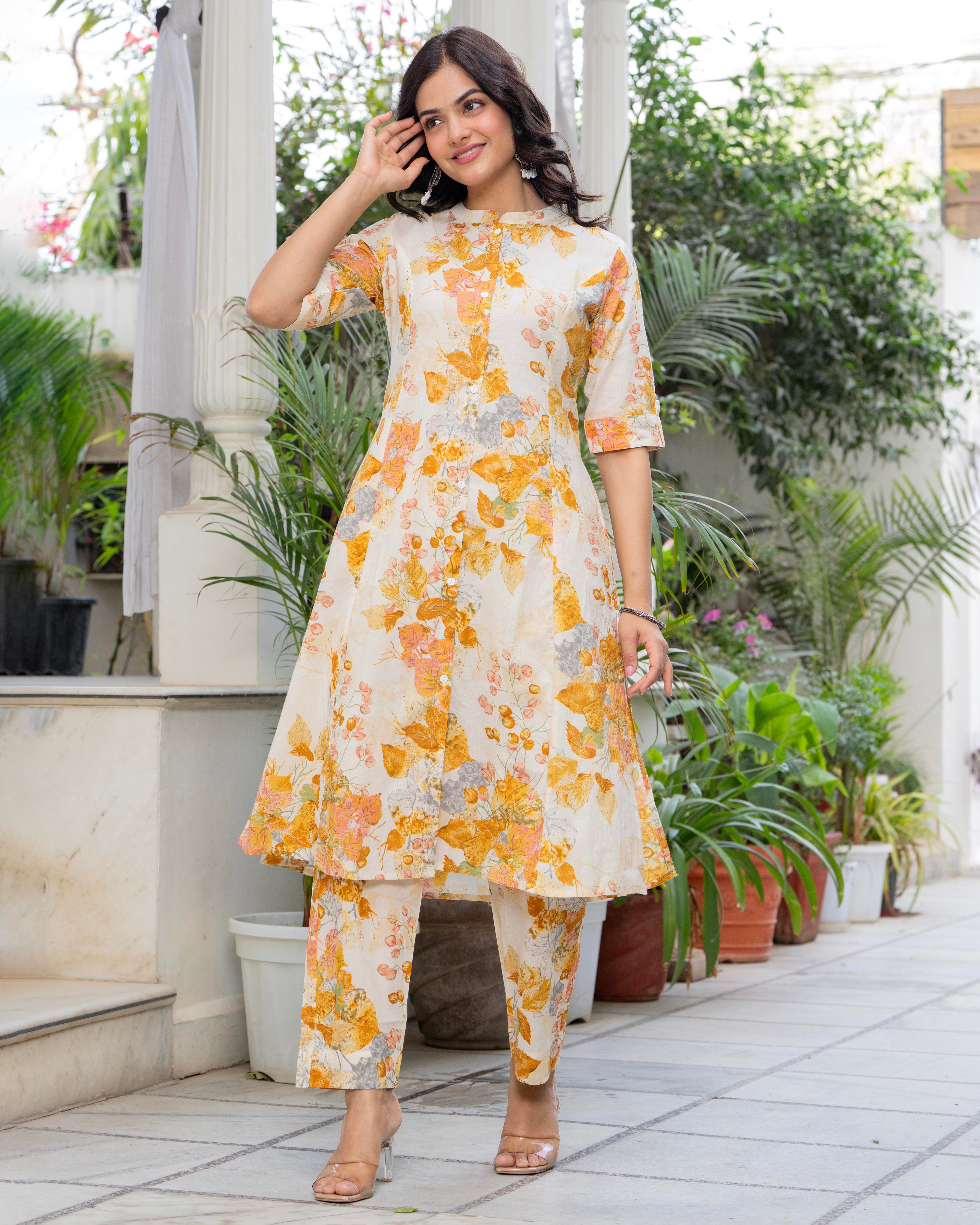 BASANTI COTTON A-LINE CO-ORD SET