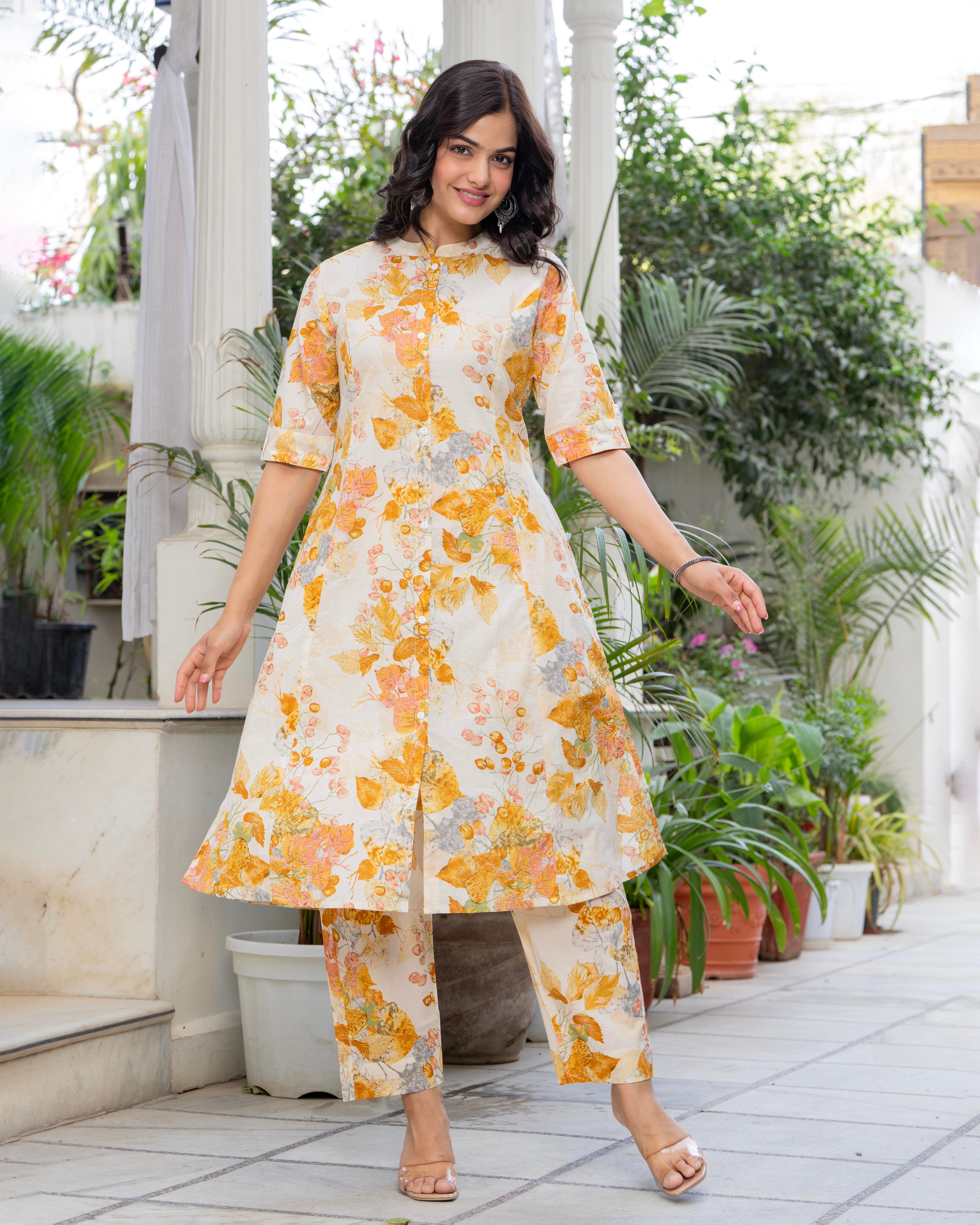 BASANTI COTTON A-LINE CO-ORD SET