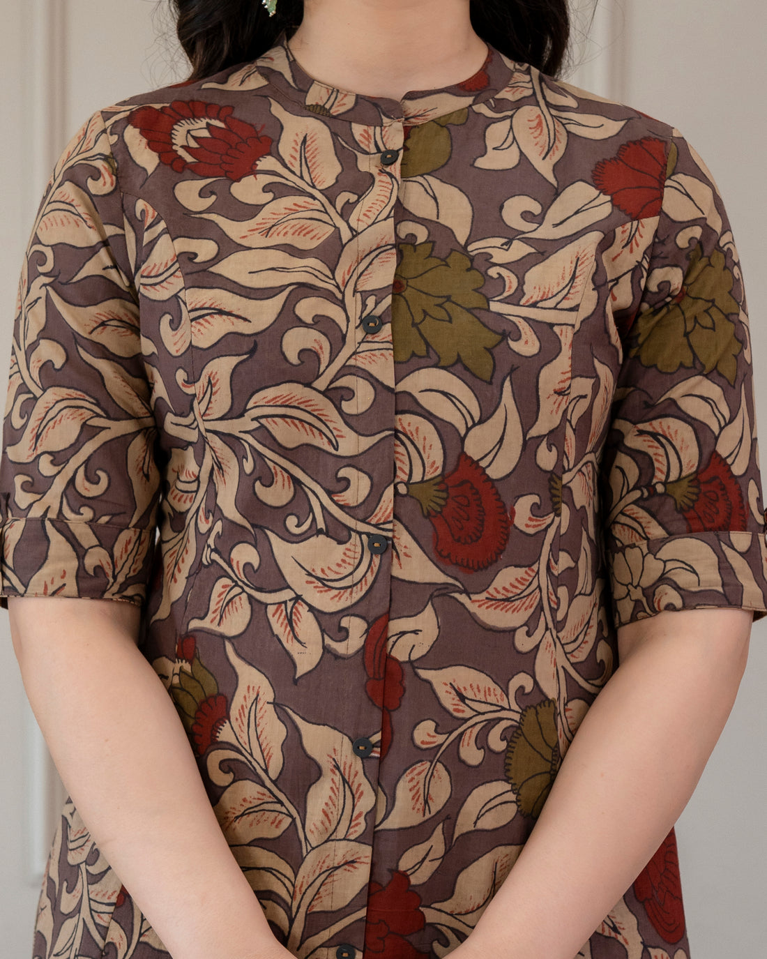 CHITRALEKHA KALAMKARI COTTON A-LINE CO-ORD SET