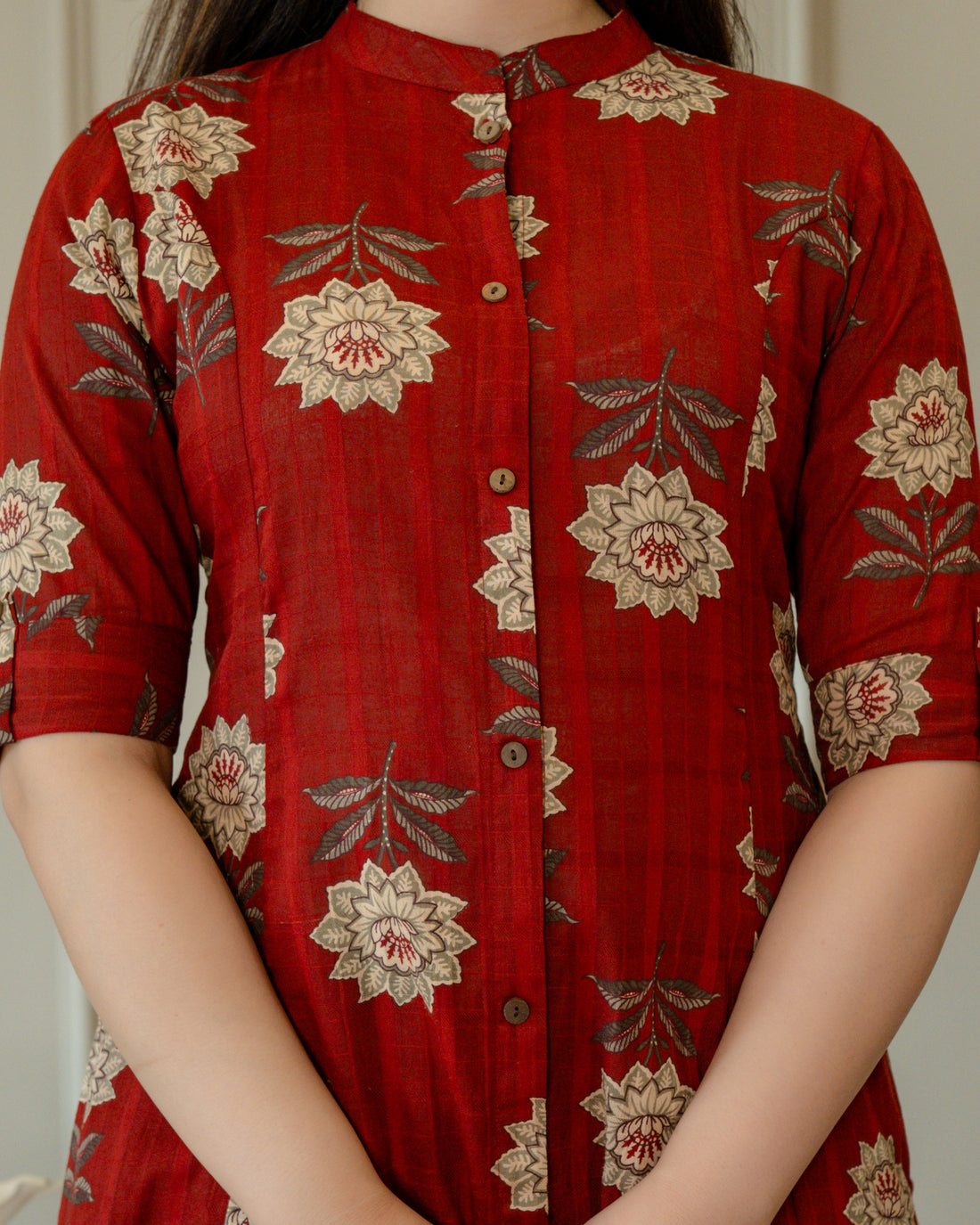 LALIMA COTTON CHECKS A-LINE CO-ORD SET