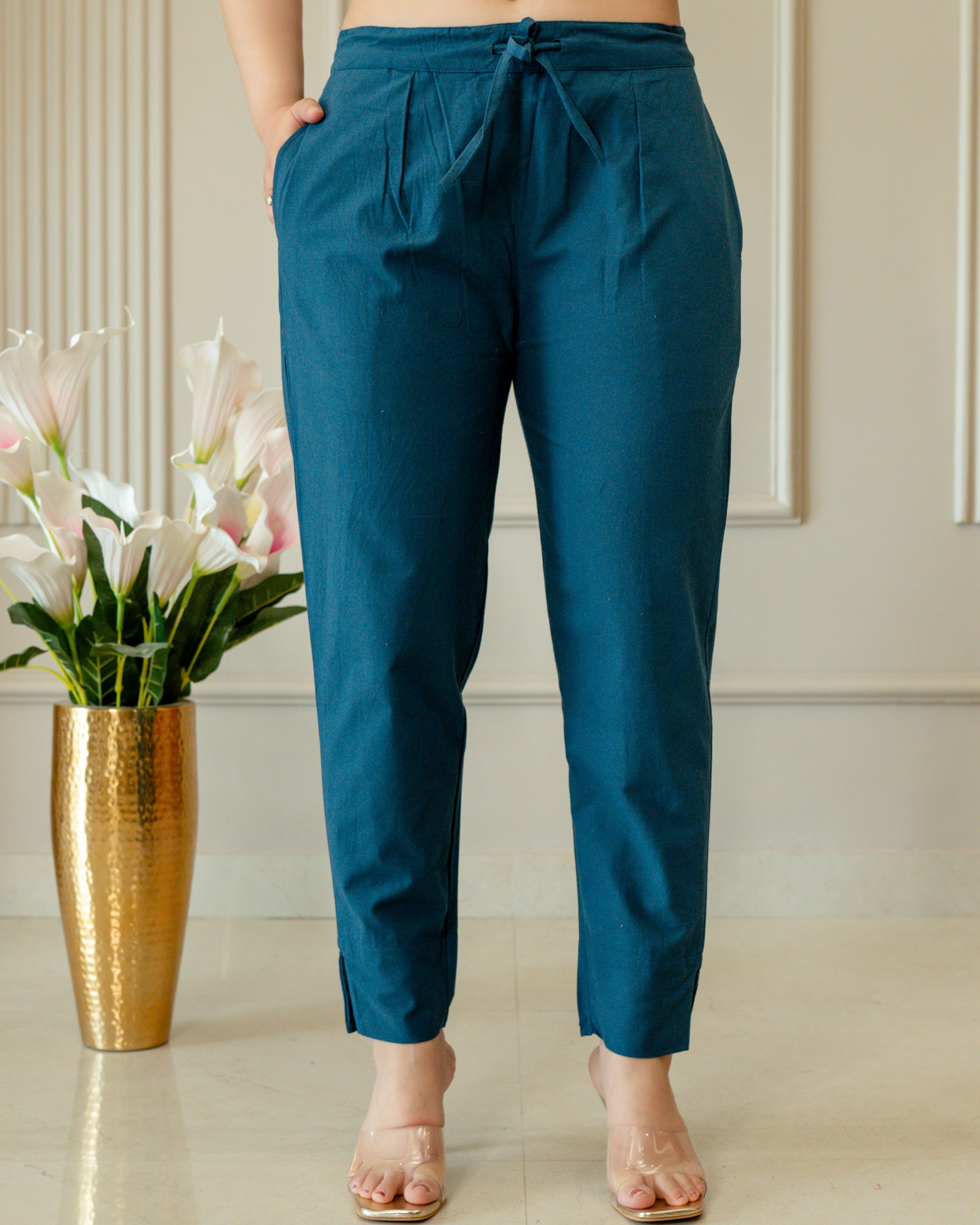PURE COTTON - TEEL BLUE