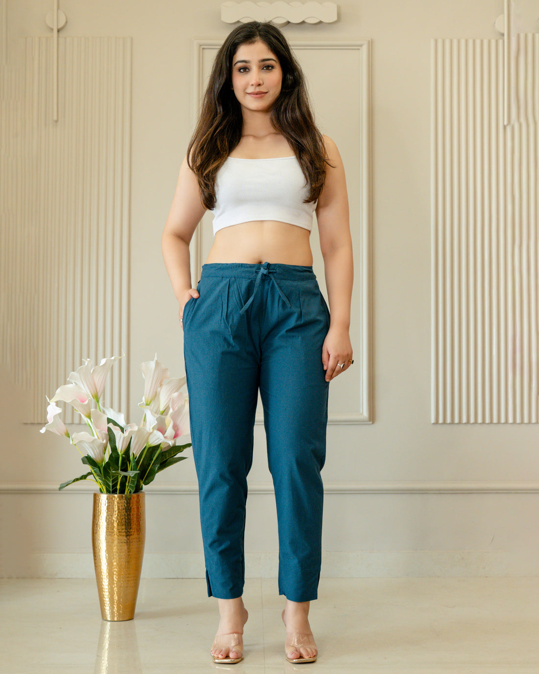 PURE COTTON - TEEL BLUE
