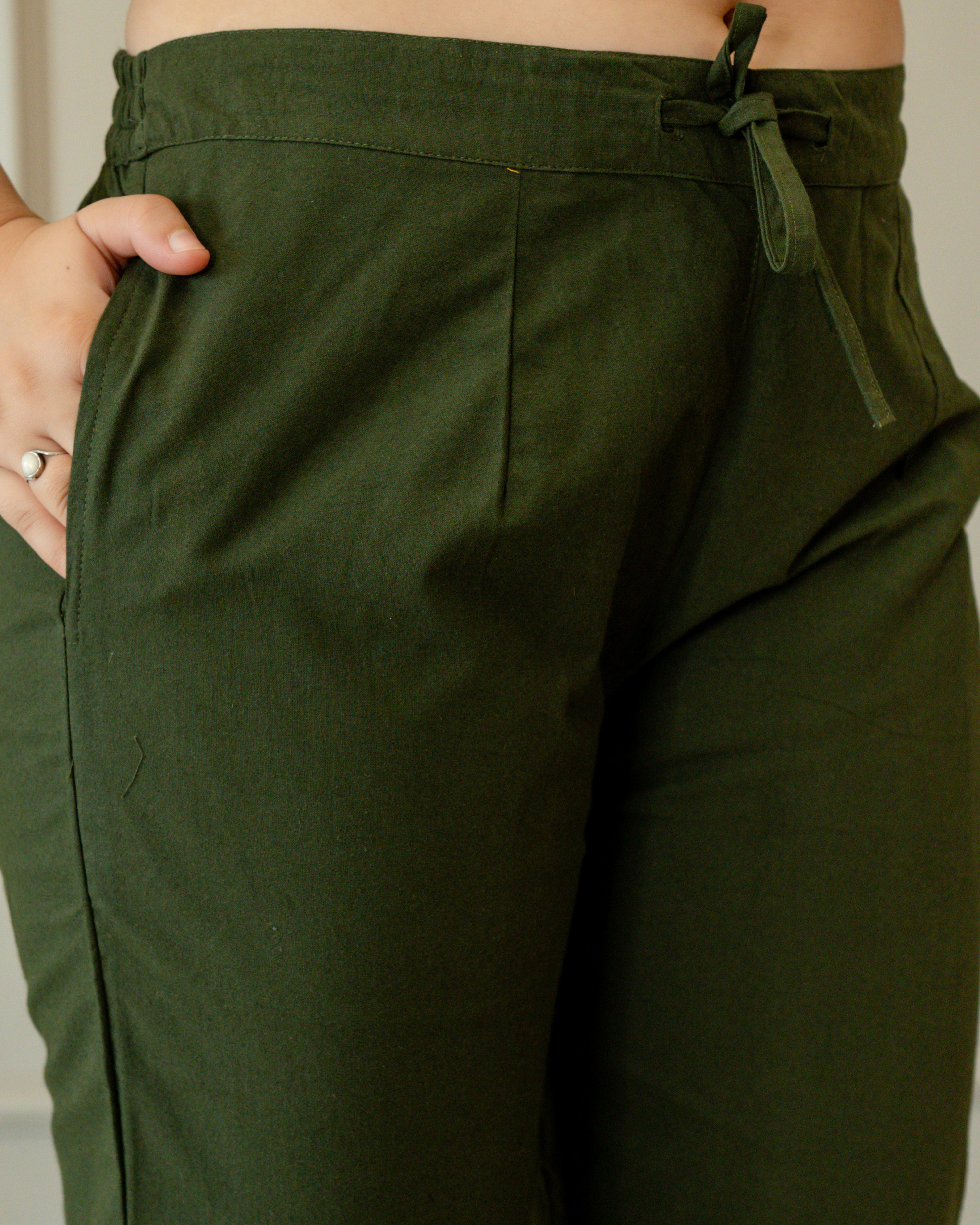 PURE COTTON PANT - MEHANDI