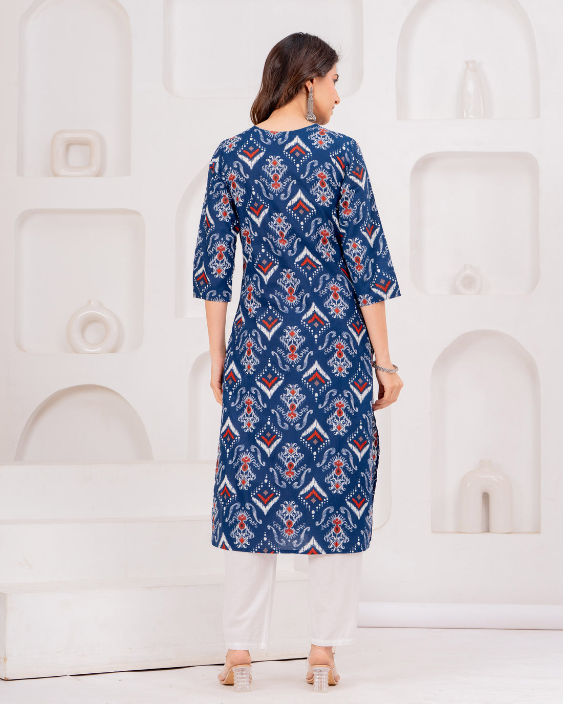 The Azure Ikat Heritage Kurta