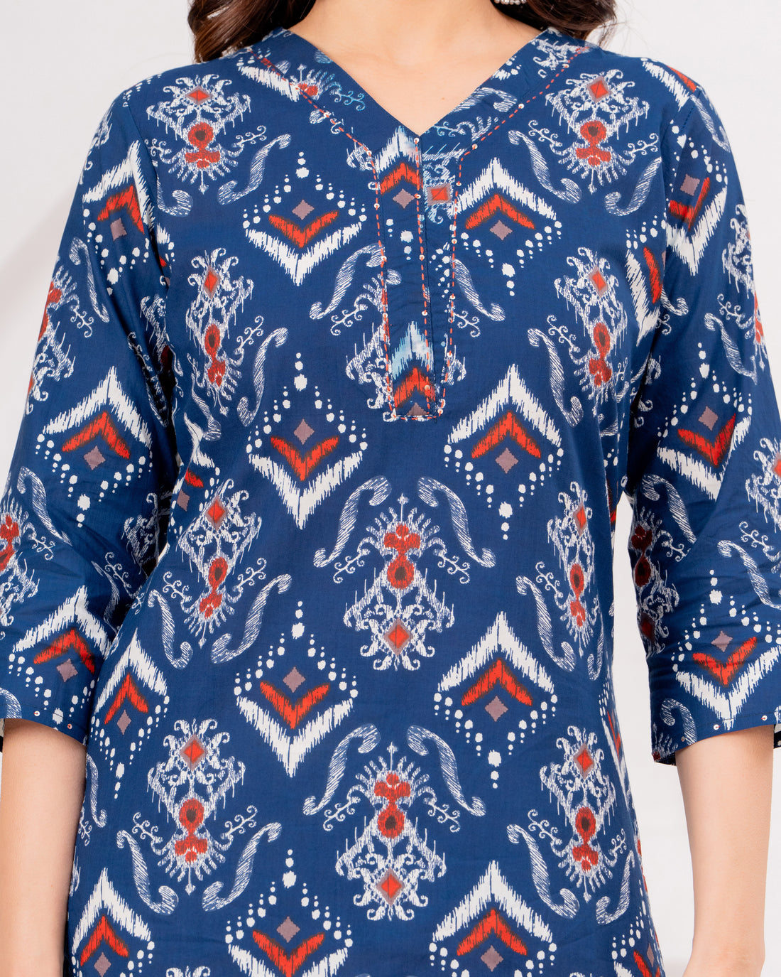 The Azure Ikat Heritage Kurta