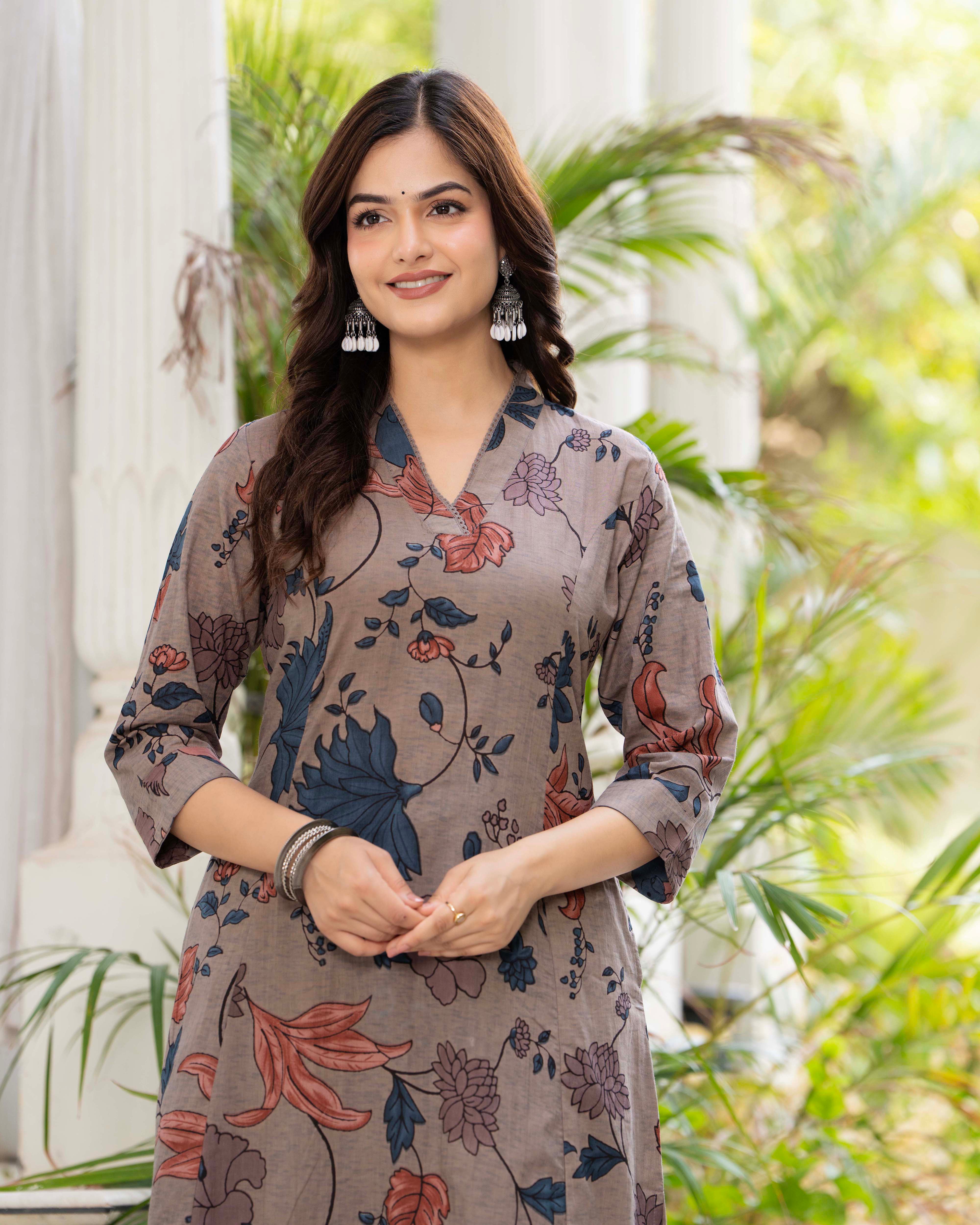 AARUNYA COTTON A-LINE CO-ORD SET