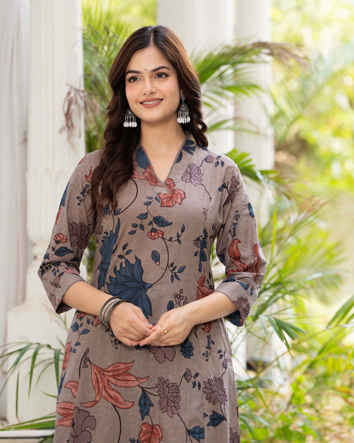 AARUNYA COTTON A-LINE CO-ORD SET