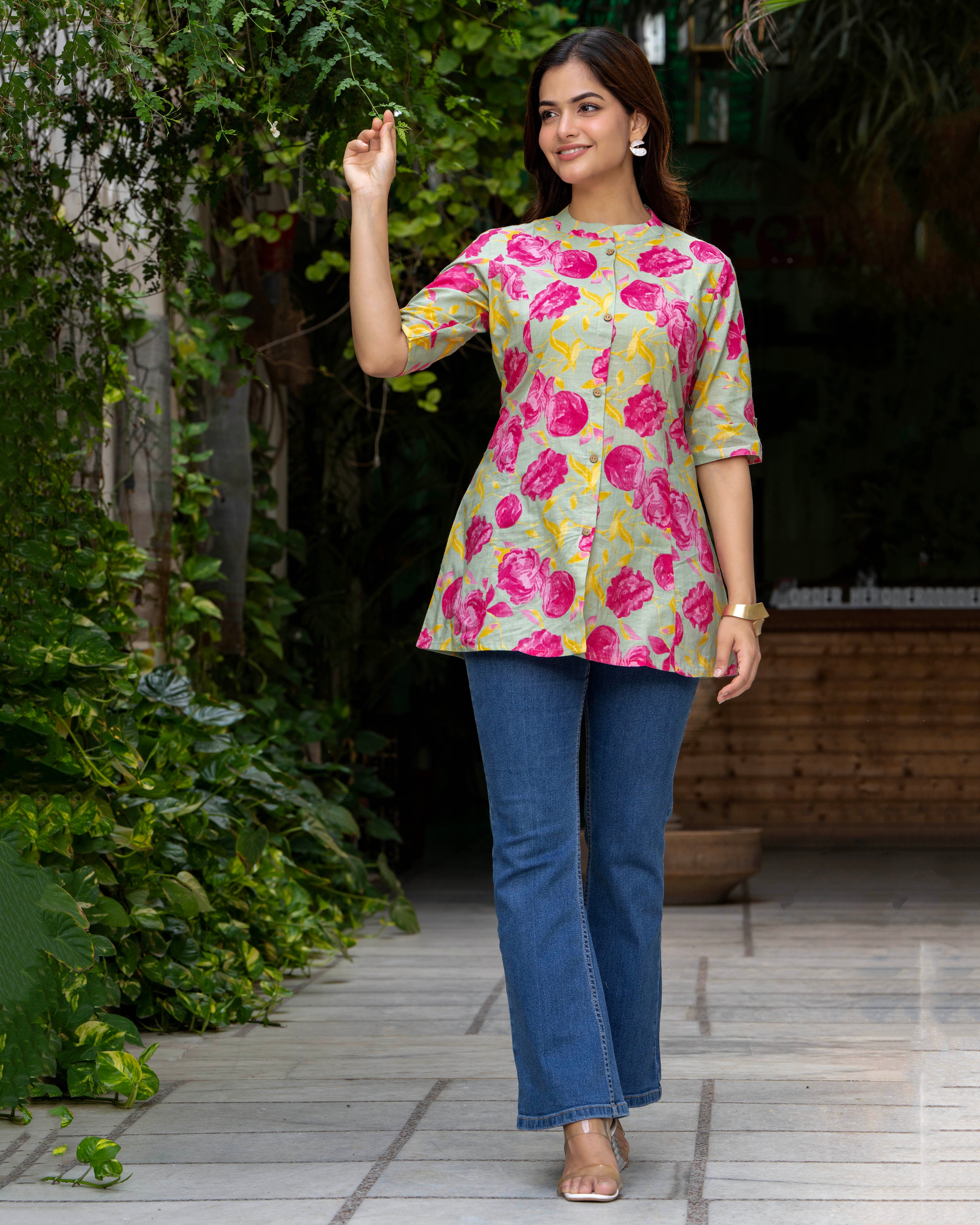 Gulabo Pure Cotton Short Top