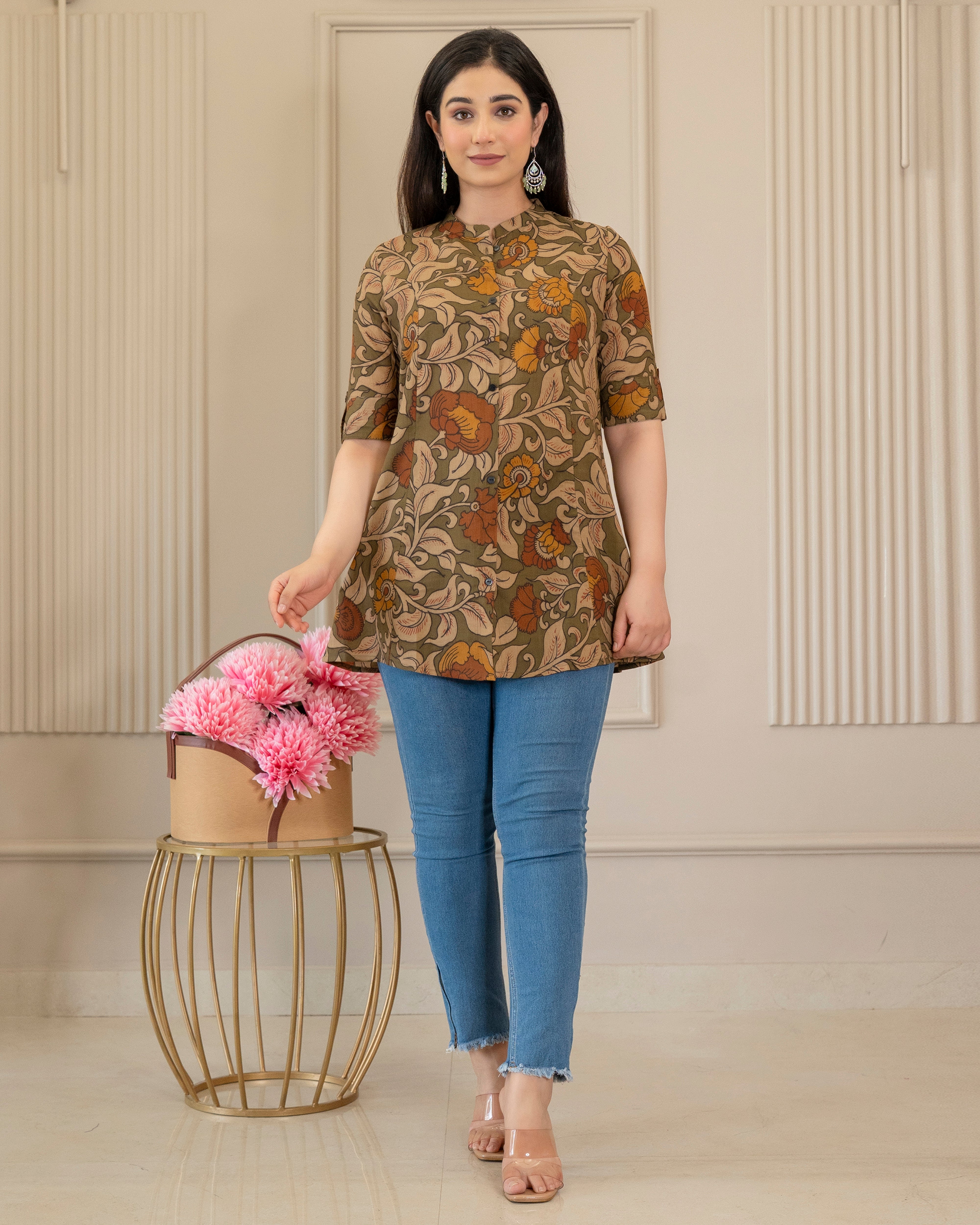The Kalavalli Kalamkari Short Top