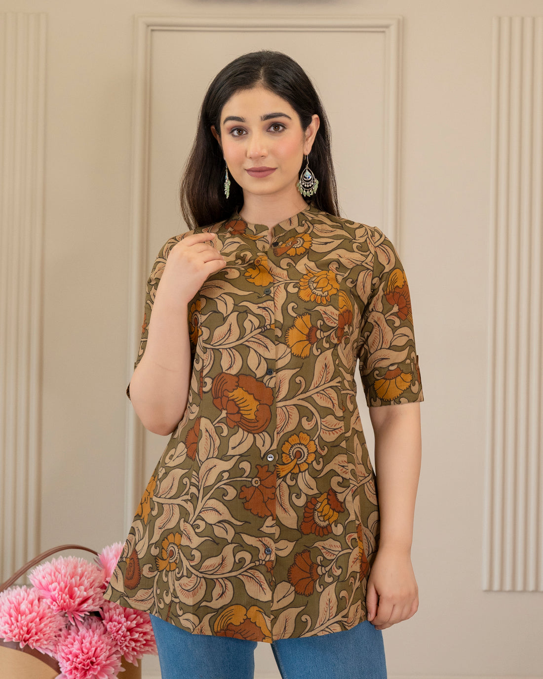 The Kalavalli Kalamkari Short Top